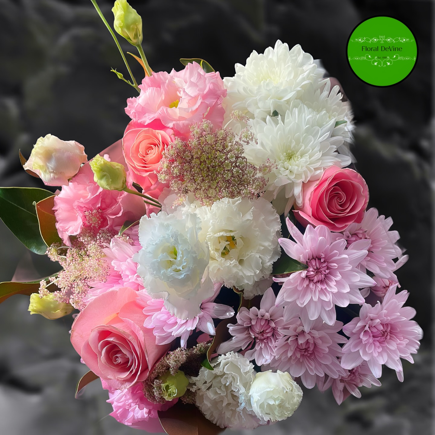 It doesn’t have to be just roses for your #valentine #flowerssaymorethanwords see your experts @floral_devine #pink #supportlocalbusiness