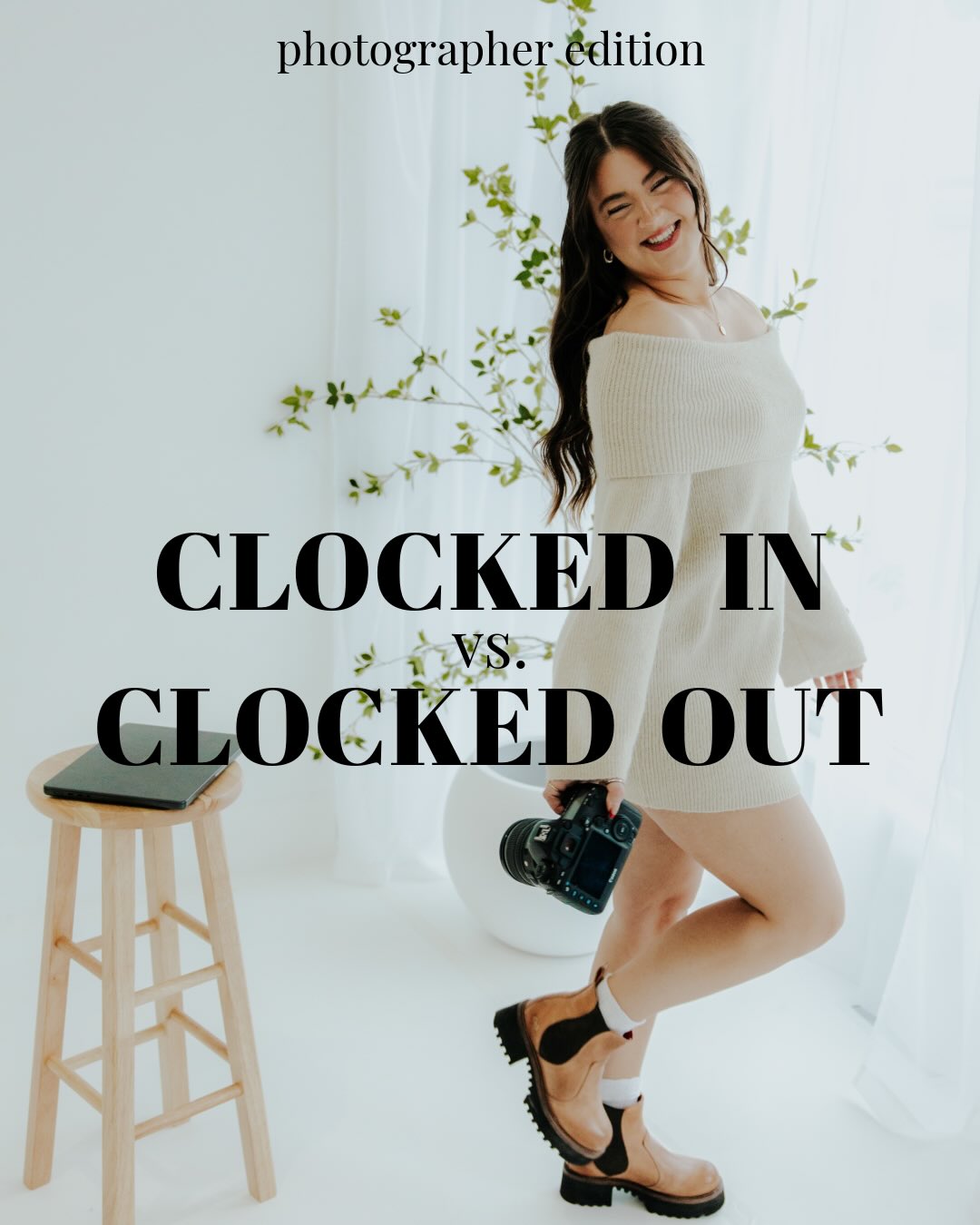 Clocked in vs. clocked out 🤍🫶
Clocked in: meeting new people, storytelling, editing at my coffee shop office, working with other photographers, capturing moments that become memories, & doing what I love!
Clocked out: being with friends & family, in the sun probably tanning, being an auntie, cycling & yoga, farmers markets, still having a coffee in hand, painting, & going to concerts!
Found this cutie idea from @addisondanellephoto & @scheumann_photography 🫶