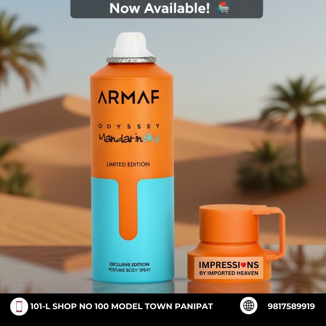 Armaf Odyssey Dubai Deodorant Limited Edition now available at Impressions by Imported Heaven✨
Experience bold, luxurious fragrance inspired by Dubai’s elite vibe. Long-lasting freshness, premium feel, and guaranteed authenticity✨
Grab yours before it’s gone✨
📍Model Town Panipat
🔗 importedheaven.com
#importedheaven #panipat #instagram #valentine #deo