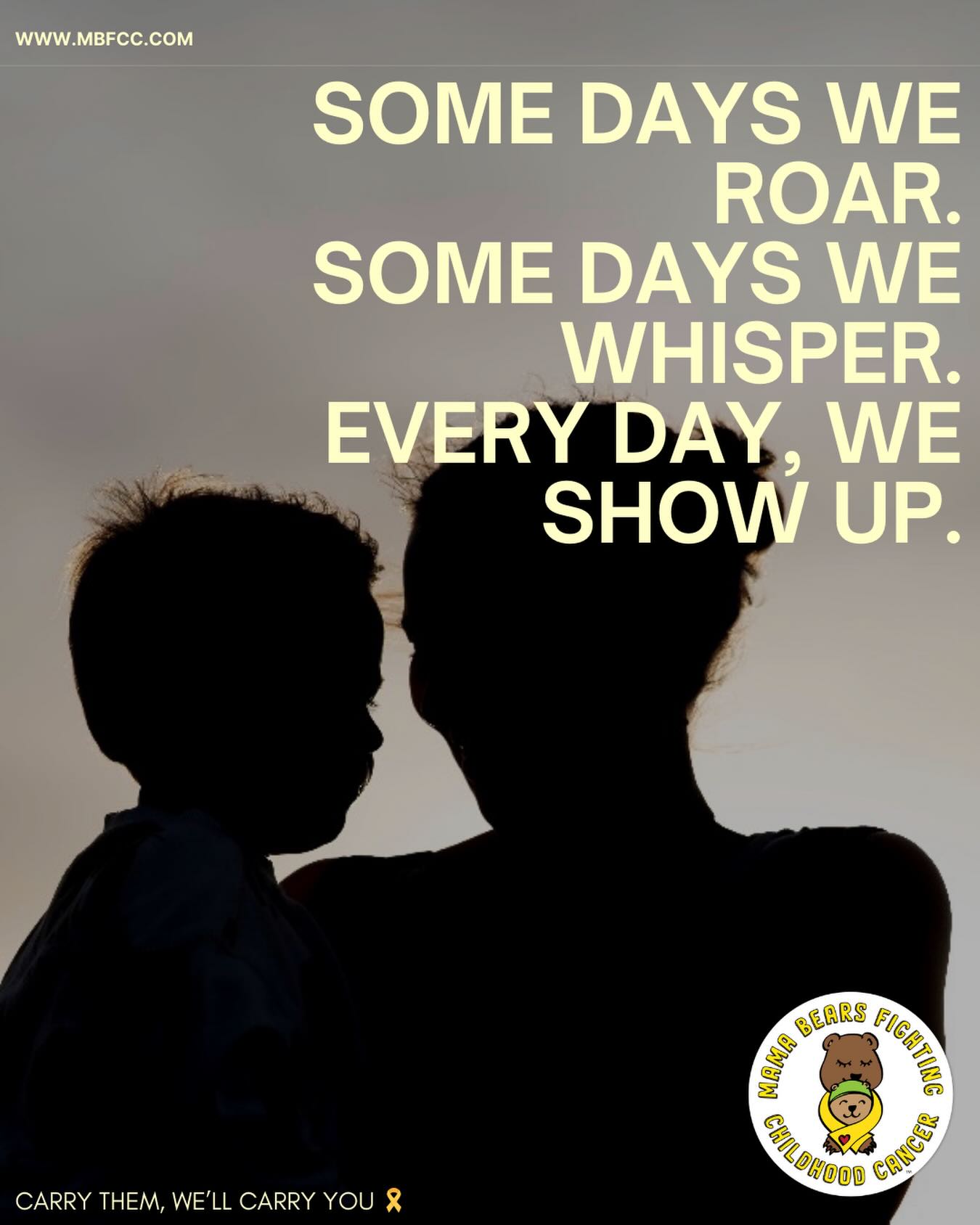 Some days we roar,
Some days we barely whisper,
But every single day, we show up for our kids.
To every parent and caregiver navigating scans, meds, side effects, fear, hope, exhaustion, and love all at once,
You are not invisible.
You are not weak.
You are doing something unimaginably hard, with extraordinary courage.
Your MBFCC community is here, holding space for every version of you 🐻💛