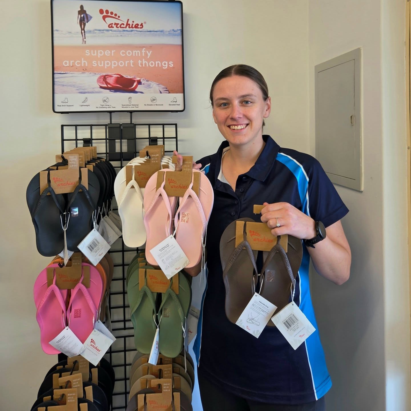 Weβre restocked! π
Archies Footwear is back with new colours, more sizes, and the same great support your feet love.
"The first moment you slip on a pair of Archies, you'll notice it. Signature support, effortless style, and all-day comfort. The kind of difference you feel instantly."
Pop in and find your perfect pair π©΄