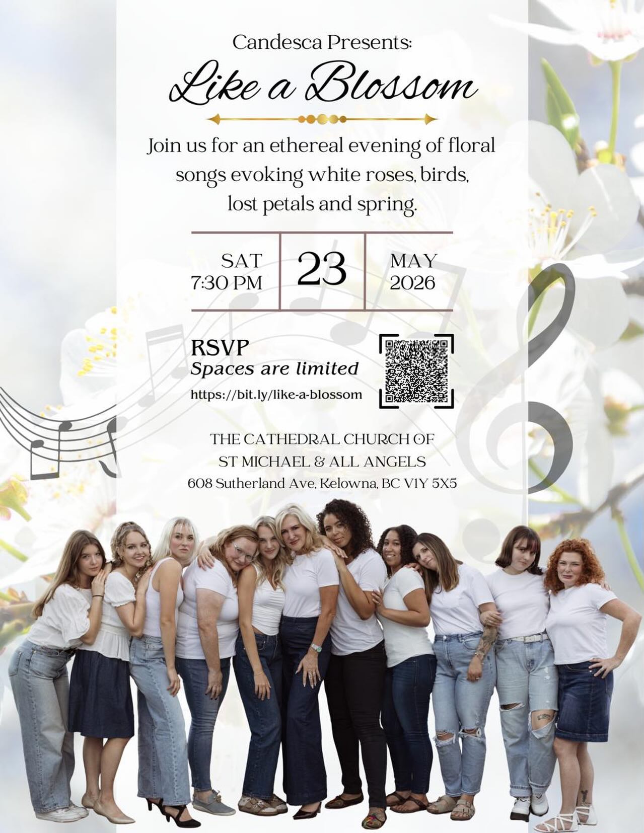 Like a Blossom 🌸✨
An evening of harmony, growth, and voices rising together. Join our women’s ensemble as we unfold something beautiful on May 23. Tickets are on sale tap the link in our bio for more information.
#LikeABlossom #WomensEnsemble #classical #singing