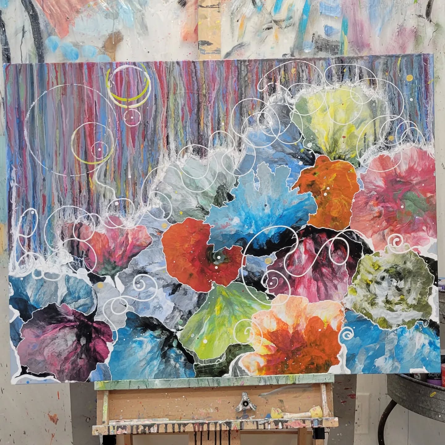 Personal Growth
24x36 acrylic on canvas
No matter what rains down on us, we can choose how we grow.