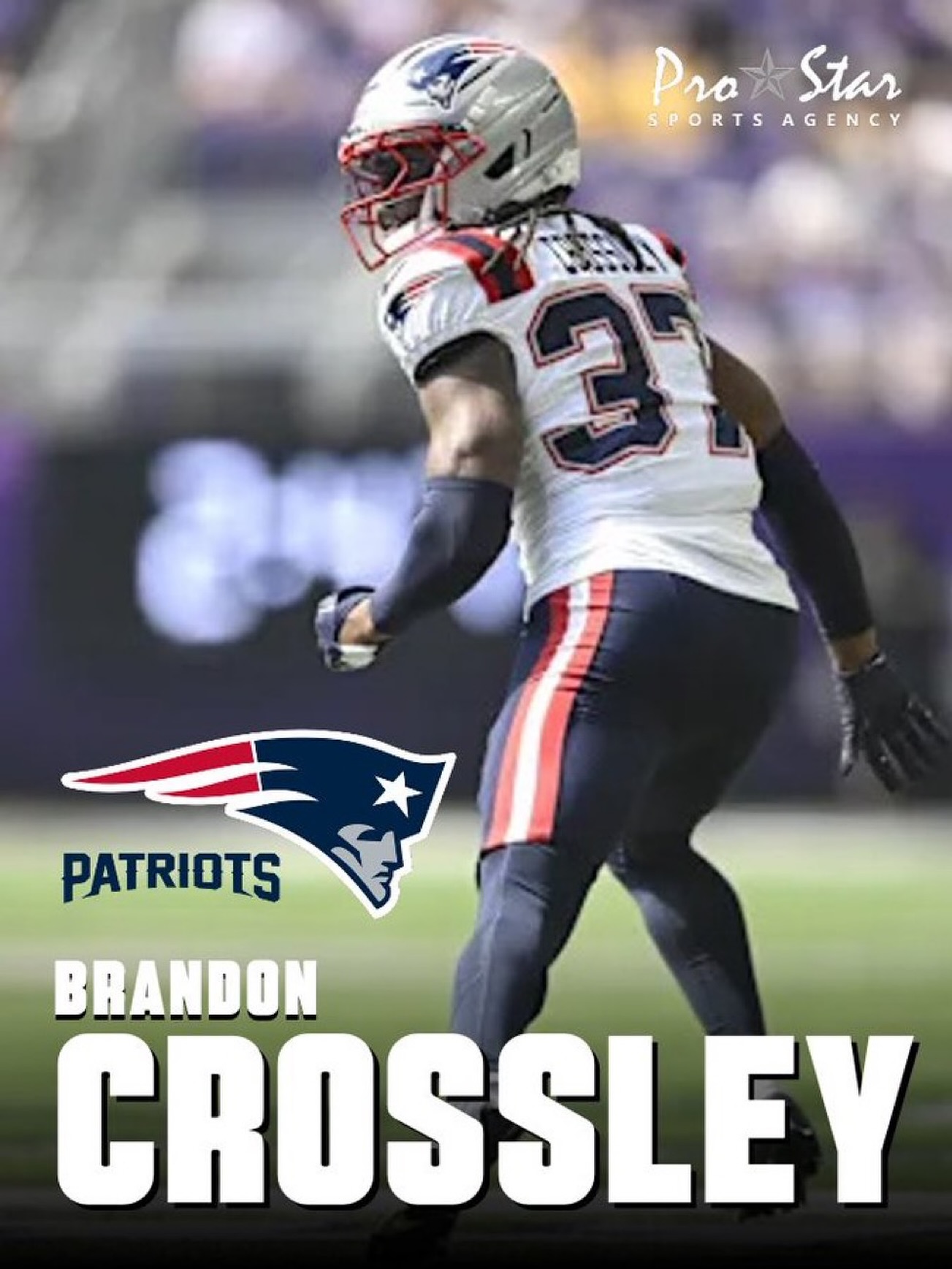 Congratulations to former @smufb @bcrossley3 on re-signing with the AFC Champion @patriots ! #ProStarFamily Let’s Go!