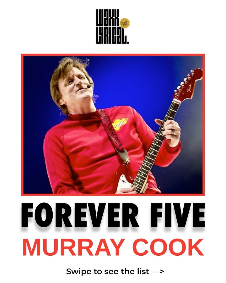 🎶 Ever wondered what your favourite artists listen to? Forever Five digs deep into five albums they can’t live without. 💚
This week: Murray Cook
The OG red Wiggle chooses 5 and it reads like the blueprint,
Click #waxxlyricalforeverfive to see more artists’ favourite fives.
Hit the Media Centre for the full write-up and playlist, a remarkable mini-music lesson you didn’t know you needed. Thanks lads! 🙏🏻
#murraycook #thewiggles #albumsstillmatter