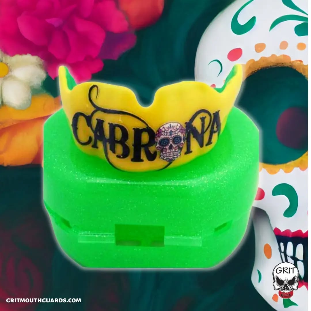 Sugar skull design for @olivia.lamas. www.gritmouthguards.com #gritmouthguards #mouthguard #sugarskull #newgrit23