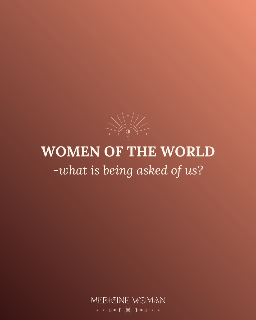 The rise of the feminine is calling and we hear her. We hear you.
Women of the world 🌍 what is being asked of us?
TO LISTEN
…
🌹 No woman’s story is the same, but we are all a part of Herstory. Hold space for all women’s voices - no woman is free until we all are free.
TO LEARN
…
🌹 In the face of ongoing systemic abuse, gender apartheid and war, the global sisterhood is calling to be witnessed and seen.
TO OPEN
…
🌹 Lead with your heart in this journey - this is a remembering and a reconnection to our nature. Deep down, you know. You’ve always known.
TO GATHER
…
🌹 In coming together we can support each other in the unfolding of change. We can hold, guide and work as one to restore what has been forgotten while simultaneously birthing a new world.
TO NURTURE
…
🌹 Your own wellbeing matters, so you can show up in this way. It is equally important to manage your own energy as you work to free and support the sisterhood.
TO RISE
…
🌹 This is not about turning the imbalance the other way. The rise of the feminine is about restoring us to our nature - all peoples, beings and lands.
Honour the rising feminine at our next gathering
…
For International Women’s Day: WOMEN OF PEACE 🕊️ | 7th March 2026 at @embercombeuk, Devon. Tickets for sale at the link in our bio dear ones 🌍