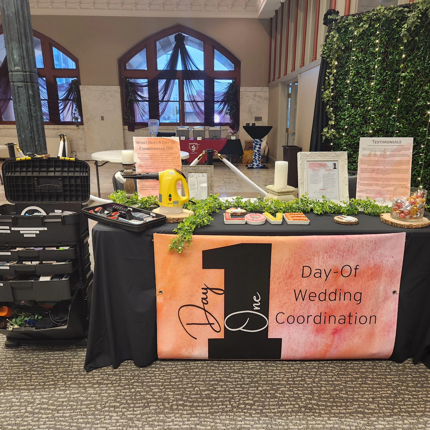 Stop by & see me at the Contemporary Bride show today from noon-4pm at the Old Post Office in Evansville! #dayofcoordinator #dayoneweddings