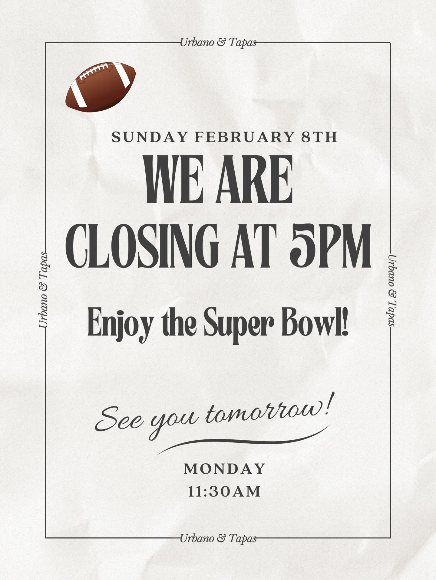 Have lunch with us 😃 Happy #superbowlsunday #visithistoricbethlehem #closingearly