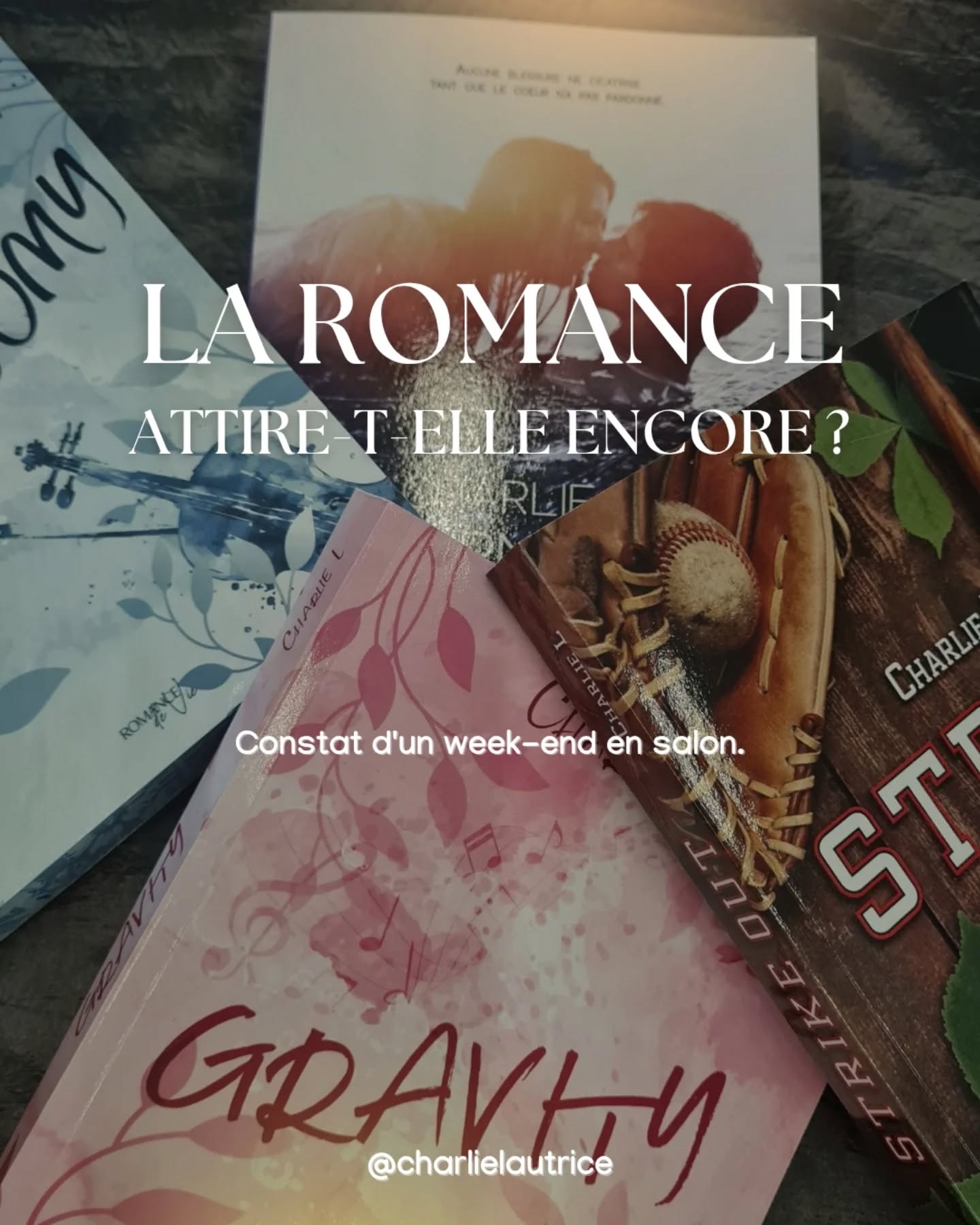 Après un week-end en salon, le constat est sans appel...
La romance contemporaine "pure" serait-elle devenue une espèce en voie de disparition ?
Je parle de ces histoires où les héros nous ressemblent, où l’émotion naît du quotidien, de la psychologie, du vrai. Aujourd’hui, sur les salons, une phrase revient comme un mantra :
« Je ne lis que de la Dark. »
La liberté de lecture est totale, et c’est tant mieux. Mais face à la déferlante des sous-genres sombres, captiver les lectrices avec de l'ordinaire devient un acte de résistance. Il semble de plus en plus difficile de faire entendre la voix de la romance contemporaine dans ce tumulte.
J’écris pour moi, c’est vrai. Mais un livre n’existe pleinement que lorsqu'il rencontre ses lecteurs. Constater que ce genre ne trouve plus son public m’oblige à repenser ma place et mes priorités.
Alors, des décisions s’imposent. On en parlera bientôt, mais ma présence en événement sera désormais plus rare. Je préfère me concentrer sur l'essentiel plutôt que de courir après un marché qui ne me reconnaît plus.
Et vous ? Faites-vous partie des résistantes qui lisent encore de la romance contemporaine ? Si vous êtes auteurs, avez-vous aussi l'impression de prêcher dans le désert ?
