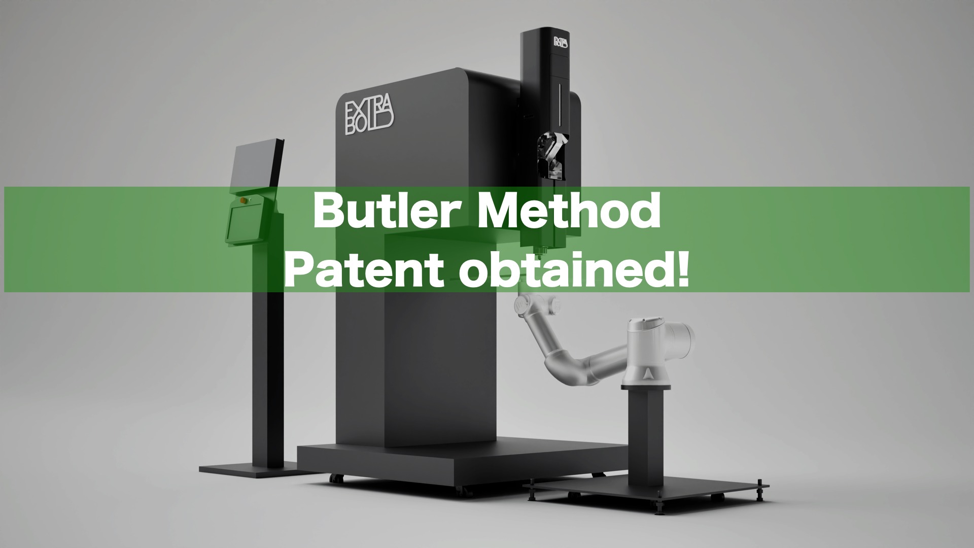 協働ロボット型3Dプリンター「REX-BUTLER」の「ヘッド固定×ワーク側移動」という基本構造“バトラー方式”で特許を取得しました。
REX-BUTLERは、協働ロボットと自社開発の実績ある「EXF-12」の自社開発の国産プリントヘッドを組み合わせた、独自のペレット式3Dプリンターです。対応材料の幅広さも特長の一つです。熱可塑性樹脂をはじめ、リサイクル樹脂材・バイオマス材など多様な材料に対応し、大型造形と現場導入性を両立する設計思想のもと開発されました。
PRTIMESのニュースリリースはこちら
https://prtimes.jp/main/html/rd/p/000000052.000057483.html
We have obtained a patent for the “Butler Method,” the fundamental structure of the collaborative robot-type 3D printer “REX-BUTLER,” which features “fixed head × workpiece side movement.”
REX-BUTLER is a unique pellet-type 3D printer combining a collaborative robot with our proprietary, domestically developed print head from the proven “EXF-12” model. Its broad material compatibility is another key feature. Designed to balance large-scale printing with on-site deployability, it supports diverse materials including thermoplastics, recycled resins, and biomass materials.
#AdditiveManufacturing #3Dprinting #sustainable #Extrabold
#3Dprinted #3dprint #リサイクル #アップサイクル #recycle #upcycle
#デジタル製造 #3Dプリント技術
#3Dプリントデザイン #造形 #環境課題
#3Dモデリング #プラスチック製造
#greencreative
#ExtraBoldINC