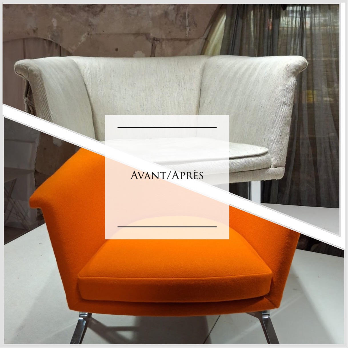 Vous avez aimé le film ?
Restauration complète pour un fauteuil de collection Geoffrey Harcourt Modèle 042.
Recouvert avec un tissu @kvadratfebrik Tonus Orange🧡,
Finition couture main et machine.
Pour la petite histoire👩🏫 :
produites en 1963, les chaises 042 de Harcourt ont été présentées dans le film phare de Stanley Kubrik « 2001 : l’odyssée de l’espace »🪐☄️