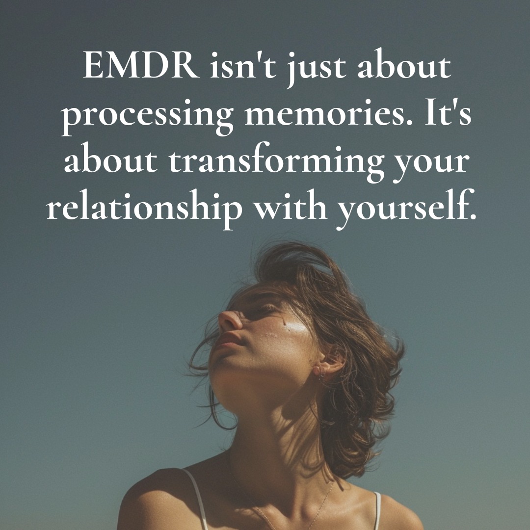 My approach (informed by Janina Fisher) emphasizes resolution, not just processing.
Resolution means:
🌟 Transforming your relationship with yourself.
🌟 Replacing shame with compassionate acceptance.
🌟 Letting go of guilt for what happened to you.
EMDR doesn't just reduce symptoms. It helps you develop a secure attachment to yourself over time, which can benefit the relationships you have outside yourself.
The goal isn't just feeling better.
It's feeling whole. It's self-compassion. It's reclaiming who you are.
That's resolution.
#emdr #emdrtherapy #ontariotherapy #traumarecovery #traumahealing
