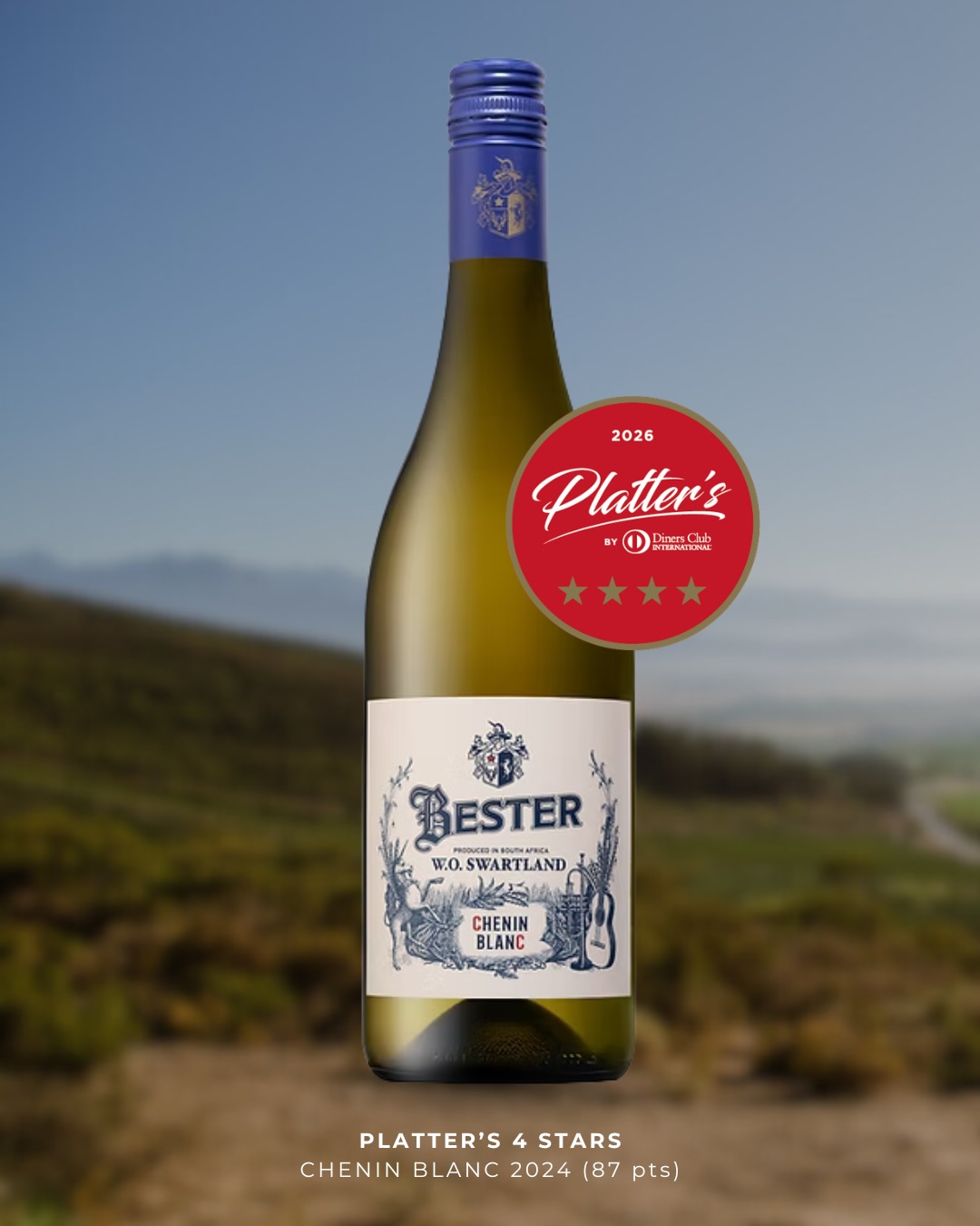 Good vibes = happy times! 🏆
We don’t do what we do for the accolades, but it was very nice to be recognised in the latest Platter’s Wine Guide 🥂
@wineonaplatter awarded our most recent vintages:
Chenin Blanc 2024 ⭐⭐⭐⭐
Bester Family Red 2023 ⭐⭐⭐⭐ + ½
With expertly compiled wine reviews, winery profiles and cellar door attractions, Platter’s is the go-to guide to South Africa’s wines and estates.
In short, they know their stuff! So perhaps you should follow their lead, and sample some Bester Family Wines... Contact Zakkie to get some.
www.besterwines.com | zakkie@besterwines.com | 082 805 5586
#BesterFamilyWines
#PlatterResults
#AwardWinningWines
#SwartlandWine
#SwartlandChenin