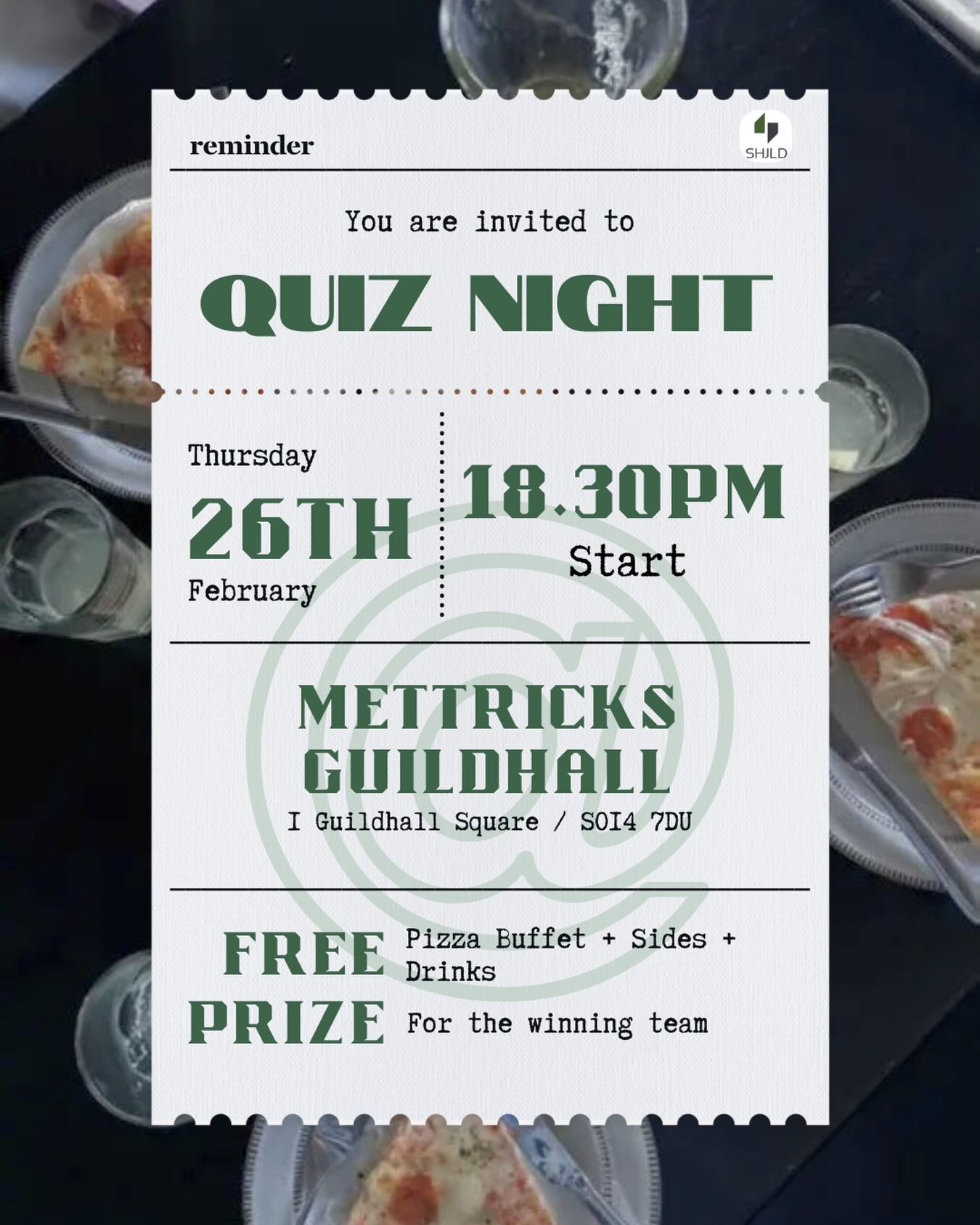 To our dearest SHJLD family, just a gentle reminder that our quiz night 🧠✨ is only TWO WEEKS away!
Still not convinced to join us for the evening? 😔 Well… have we mentioned that we’re bringing out a FREE pizza buffet that comes with delicious sides AND FREE drinks! 🍕🍸
‼️Don’t miss your chance to grow your legal network! Come join us for the opportunity to connect with junior lawyers from all kinds of backgrounds and levels of expertise - you never know who you might meet! 😆
Oh… and we’re preparing a special prize (that’s in the works) for our winning team. Drag your fellow juniors out - and come along for the ride! We can’t wait to see you thereb😎🫵🫶
If you haven’t signed up already, now is your chance - 🌟 RSVP your place using the link in our bio!
Signing off,
You 2025/26 SHJLD Committee #SHJLD💚
#QuizNight #Networking #WeWantYOU #JuniorLawyers