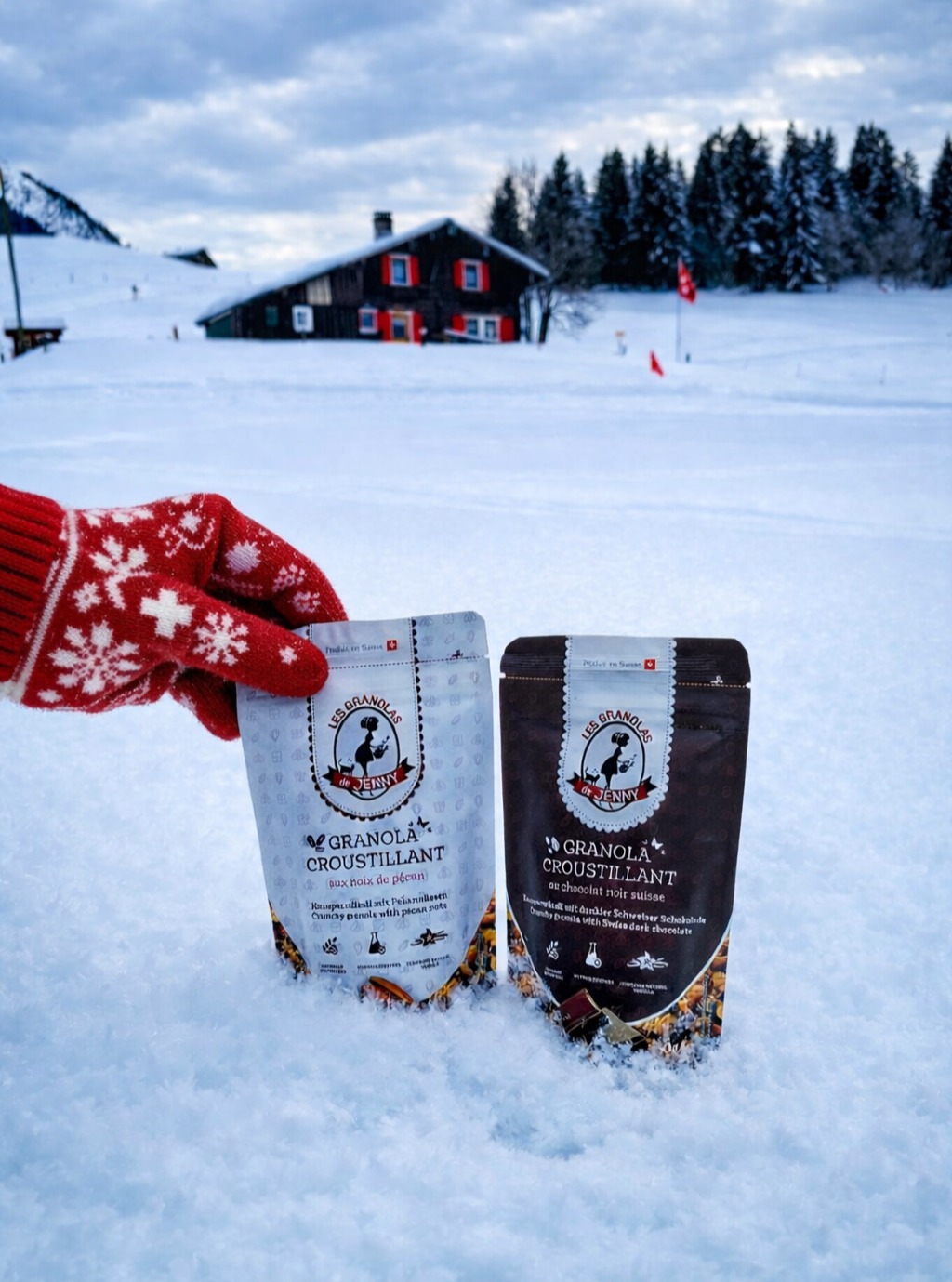 NOUVEAUTÉ 2026 – NOTRE GRANOLA EN FORMAT SNACK🇨🇭
Nous lançons notre duo de granola en format individuel (2 x 50g), spécialement conçu pour les entreprises.
Pourquoi choisir ce format pour vos collaborateurs ou vos clients ?
✔️ Un produit artisanal suisse, sans gluten
✔️ Un format pratique et élégant, idéal pour le bureau, les événements ou les cadeaux d’entreprise
✔️ Une alternative saine et qualitative aux snacks traditionnels
✔️ Un produit aligné avec des valeurs d’engagement et de responsabilité.
En intégrant nos granolas à vos coffrets cadeaux, welcome packs, séminaires ou événements professionnels, vous soutenez une entreprise locale engagée. Les bénéfices sont reversés à une association à but non lucratif afin de financer des actions concrètes sur le terrain Association AUXAN: https://www.auxan.org/
Notre histoire: https://lnkd.in/egKvDTNb
Allier qualité, responsabilité et impact positif : c’est possible! 🍫
📩 Contactez-nous pour recevoir notre offre dédiée aux entreprises.
#lesgranolasdejenny #cadeauentreprise #ideecadeau #suisse #artisanal