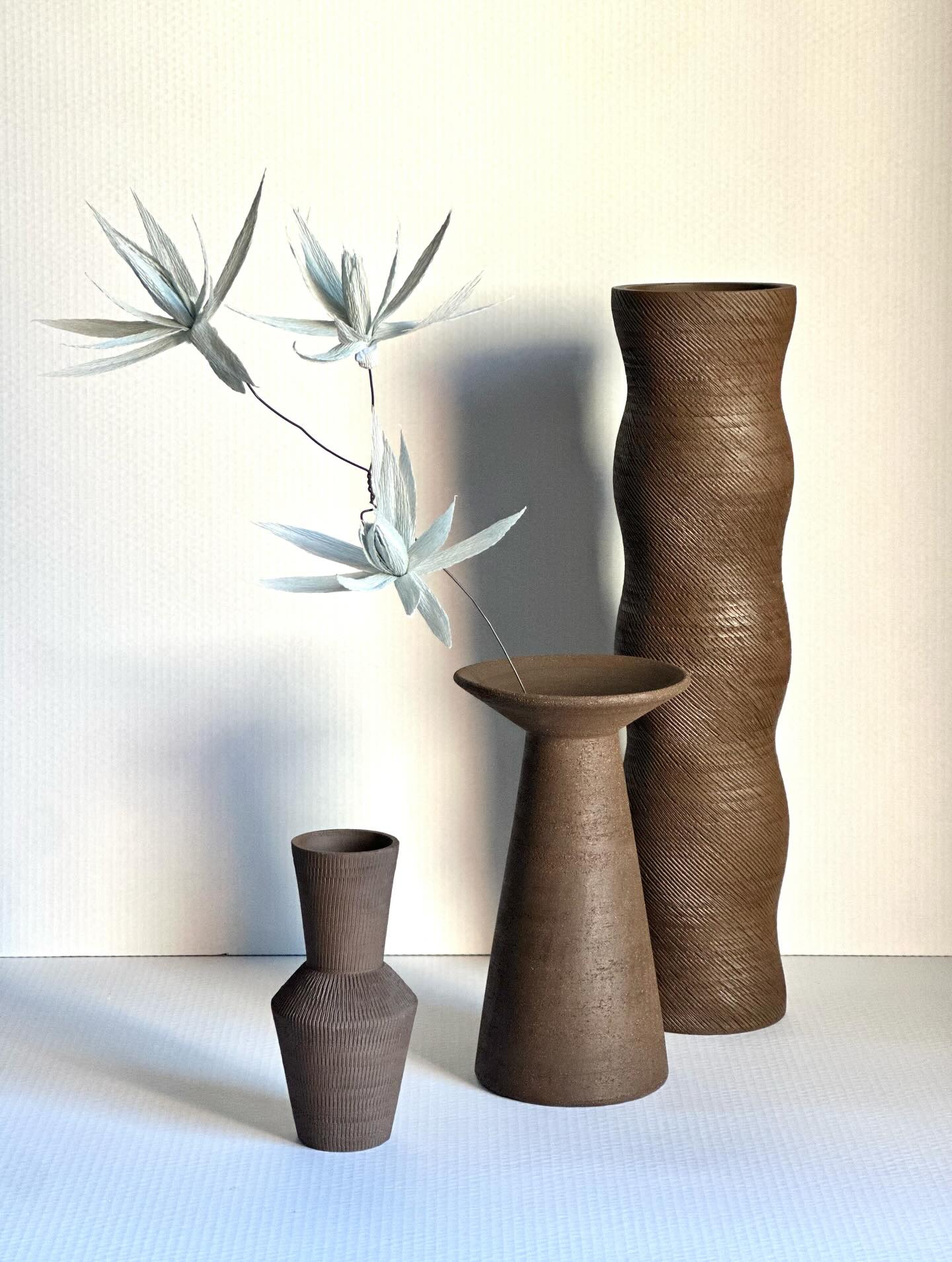 🤎🩵
#texture #vases #vaseandflowers #ceramics #forme