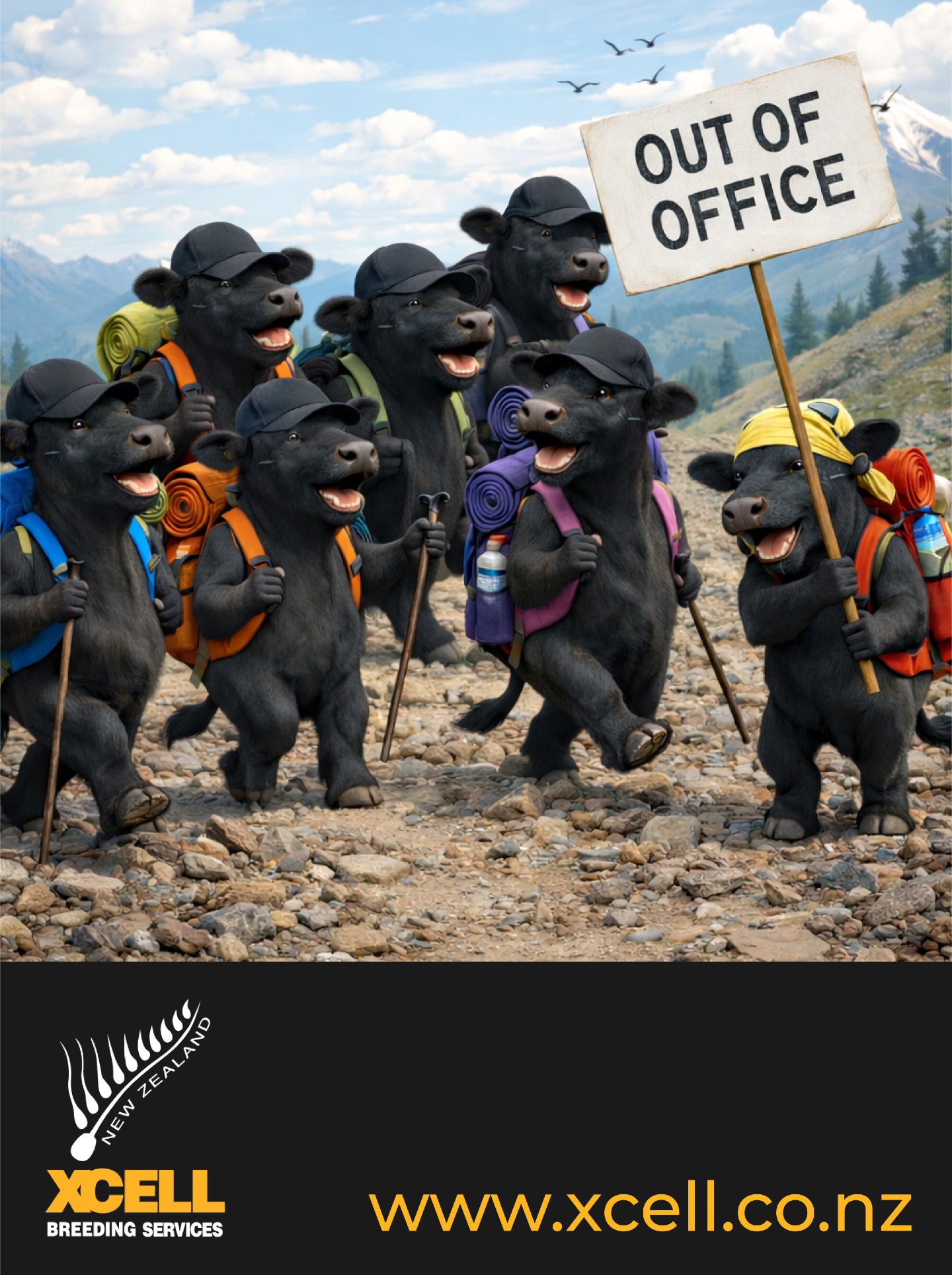 The Xcell office will be taking a short break for a team adventure!
We'll be away from midday February 16th, and be back in action from 2pm February 18th. During this time, we'll still be checking emails, so feel free to reach out. We can't wait to return refreshed and ready for action!