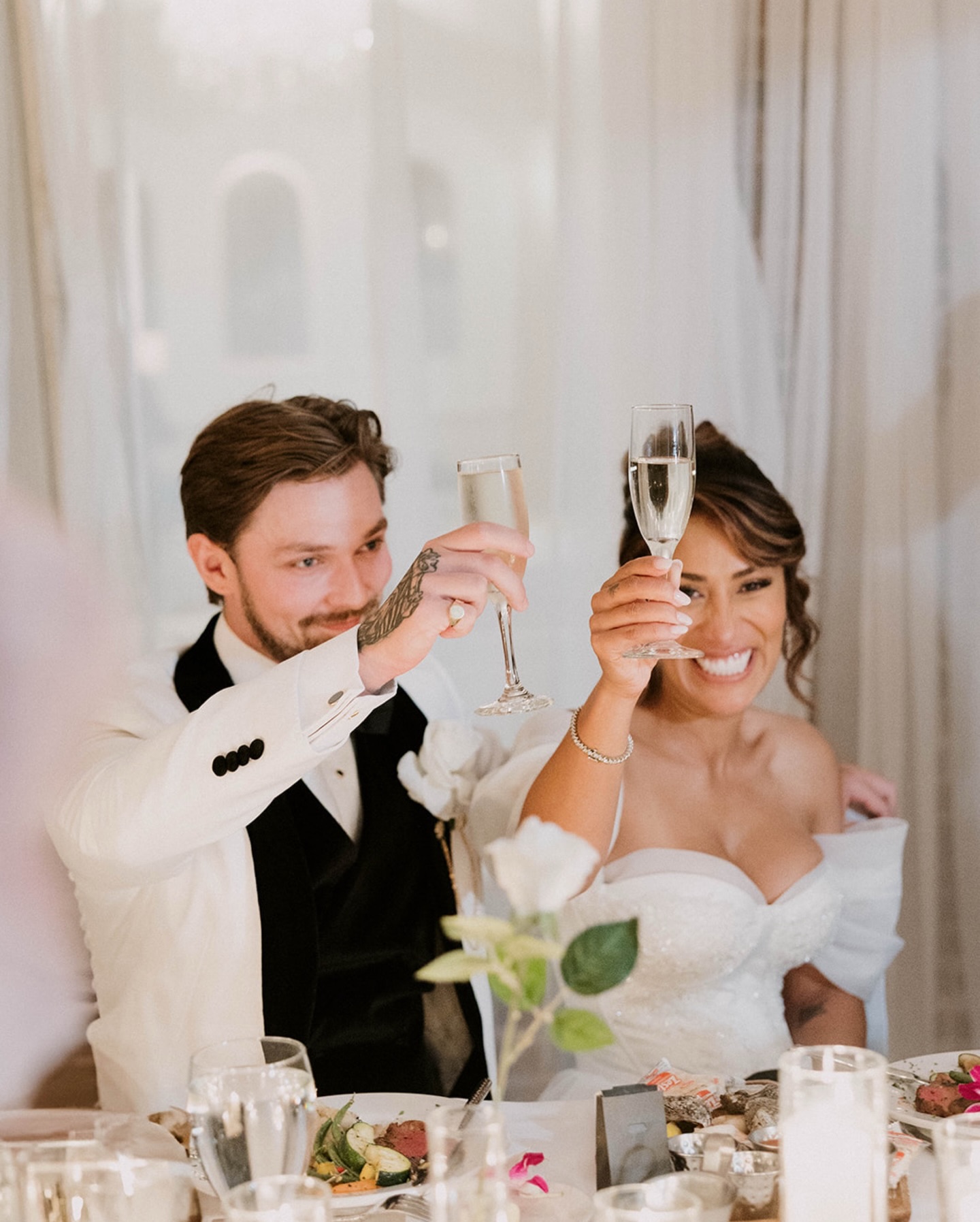 The reception is where everything exhales.
The timeline fades, the nerves melt off, and the celebration finally takes over.
Shoes come off. Champagne flows. Speeches turn into laughter. Dance floors fill.
It’s the part of the day where you and your favorite people get to let loose and celebrate!
And honestly? Some of the most meaningful, joy-filled, candid moments happen here - unfiltered, unscripted, real.
This is why photographing wedding receptions is one of my favorite parts of the job— the movement, the emotion, the chaos, the connection. It’s not just a party… it’s the living memory of your wedding day unfolding in real time.
If you’re planning your celebration and want reception photos that feel alive and true to the night, I’d love to document it for you.
✨ DM me or fill out the form in my bio 🫶🏻
#documentaryweddingphotographer #candidweddingphotos #weddingreception #brideinspiration #groominspiration