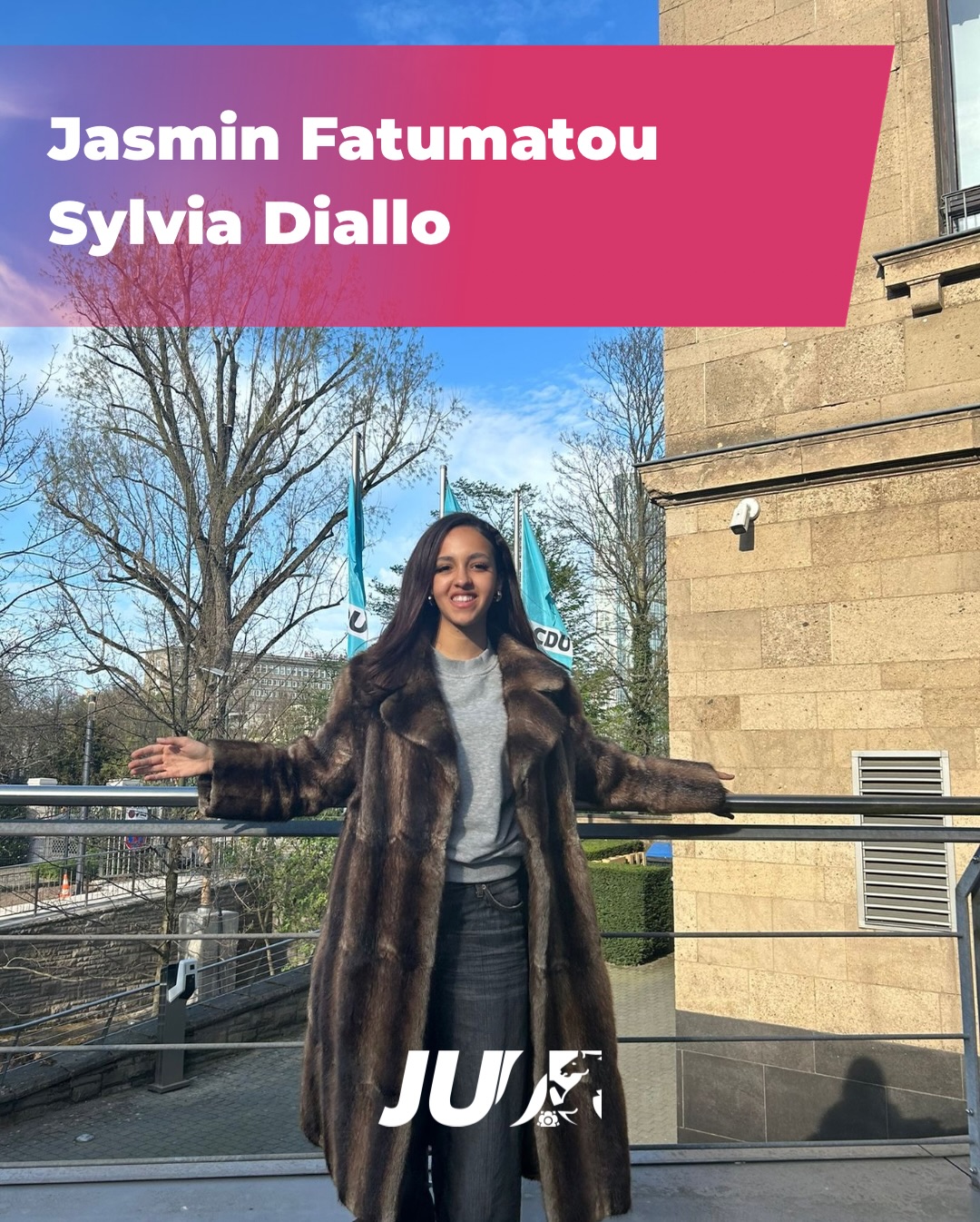 Wir freuen uns sehr Jasmin Fatumatou Sylvia Diallo als Beisitzerin in unserem Team vorstellen zu dürfen!
Mit frischem Blick, Engagement und viel Motivation bringt sie wertvolle Impulse ein und unterstützt unsere Arbeit tatkräftig.
#juhamm #jungeunionnrw #jungeunion #ju