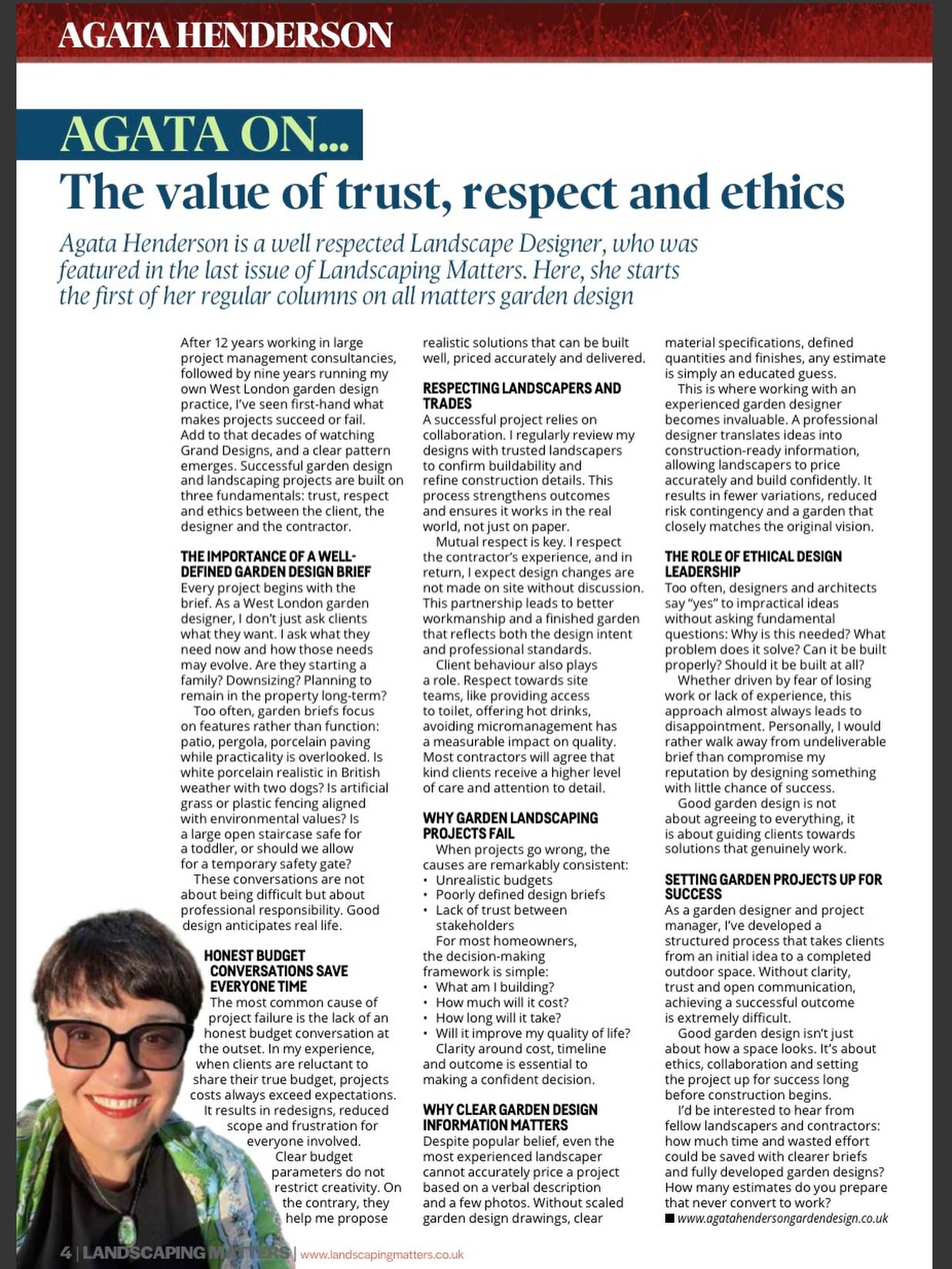 I’m delighted to share that I joined the Landscaping Matters as a regular columnist :) https://issuu.com/turfmattersonline/docs/landscaping_matters_spring_2026?fr=xKAE9_zU1NQ