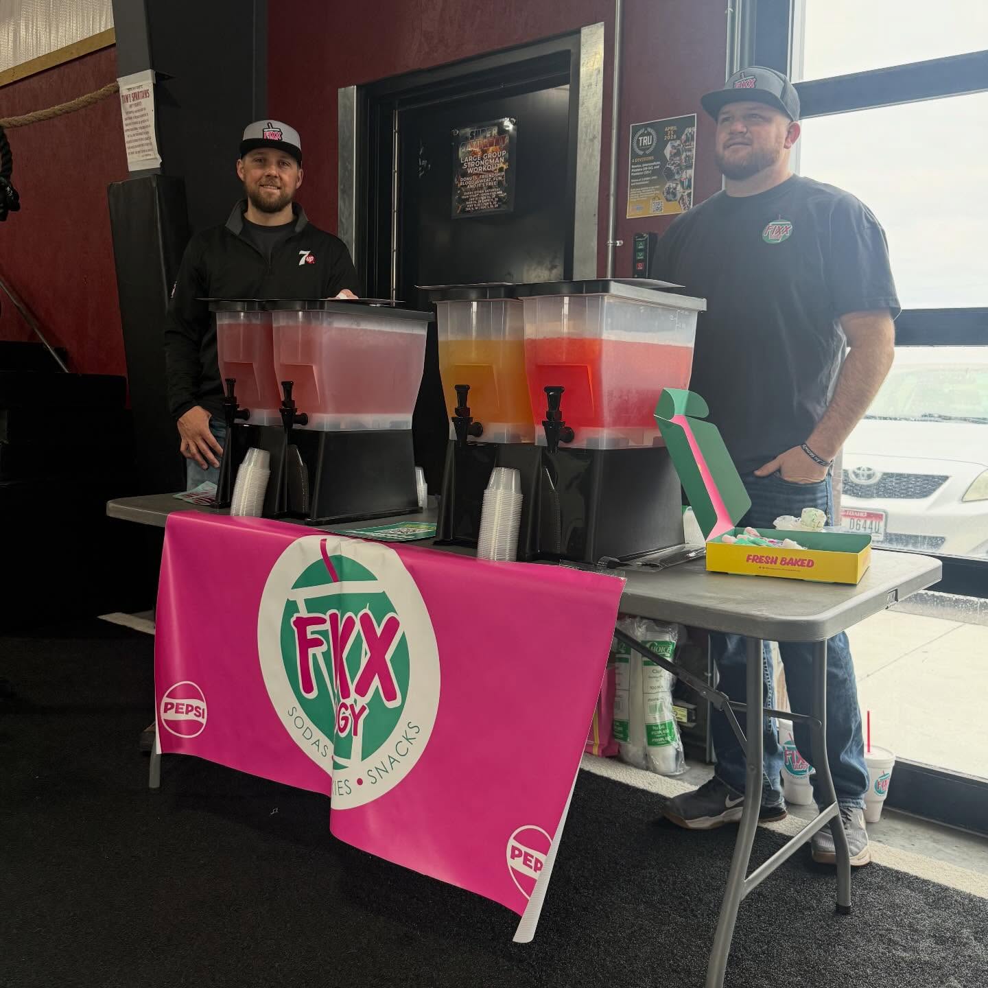 The boys from @fixxology_northgateif and @fixxology_ammon are here slinging free samples of their water based products until 12ish. GET YOUR BUTTS OVER TO THE TURF NOW