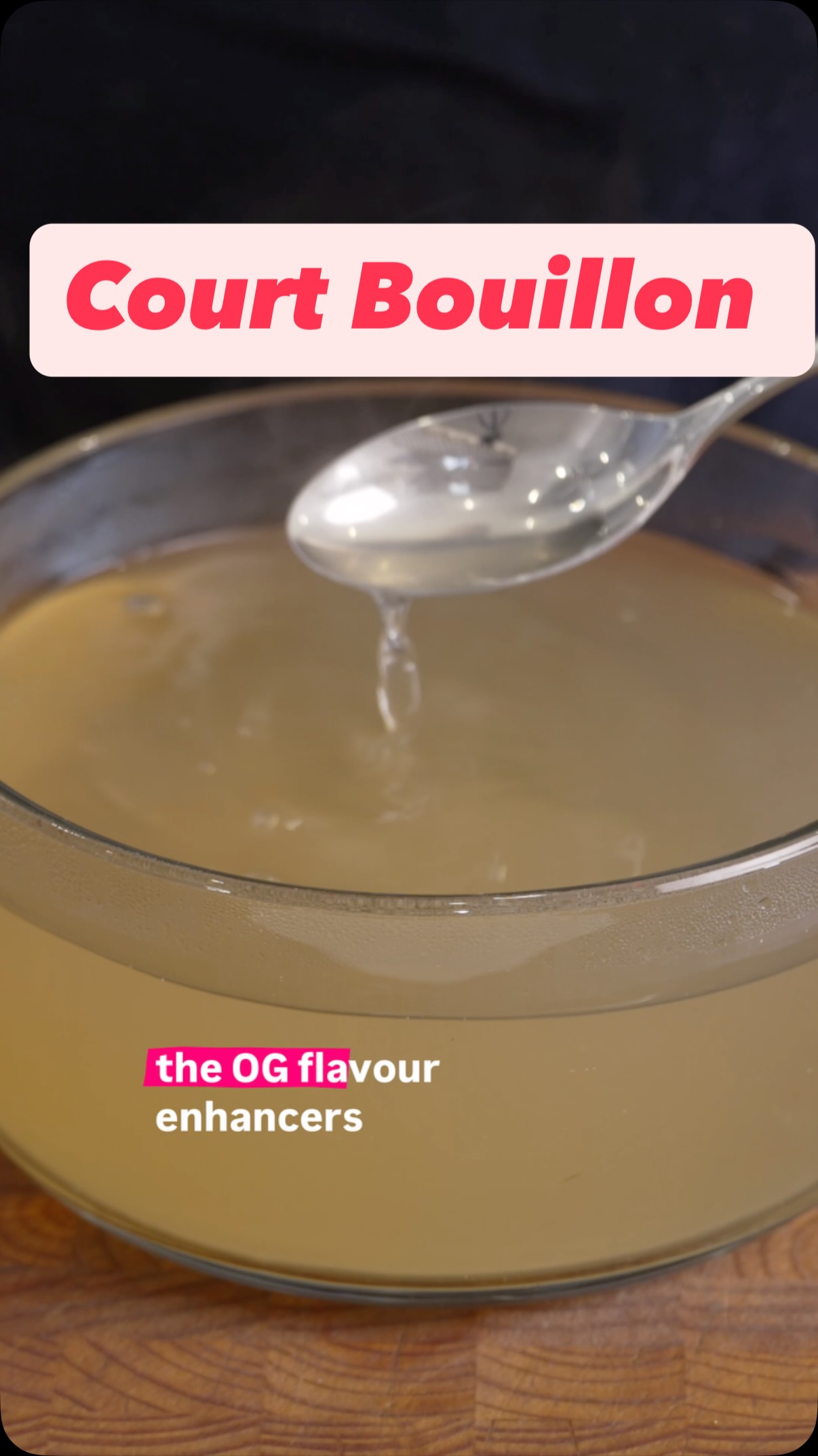 Court Bouillon is the OG flavour enhancer you learn at chef school and olds school French kitchens. It’s a great way to pump in a ton of flavour into dishes and you can mix it up. Recipe below 👇
1/2 Leek sliced (white part)
1 Celery stick sliced
1 Carrot sliced
1/4 Fennel sliced
2 Shallots sliced
1/2 Lemon sliced
2 Bay leaf
Couple sprigs of thyme
1 Tbsp Coriander seed
1/2 Tbsp black/white peppercorn
2 Tbsp Salt
150ml White wine
2 L water
Combine everything except the lemon slices with the water and wine. Simmer for 15-20 mis. Then take off the heat and add lemons. Cover and let this infuse for 15-20 mins. Strain court bouillon and keep in fridge for a week or couple months in the freezer. Use this to poach fish, pork, chicken veg etc. Can also be reused after poaching to intensify flavours.
#chefsofinstagram #recipe #cheflife