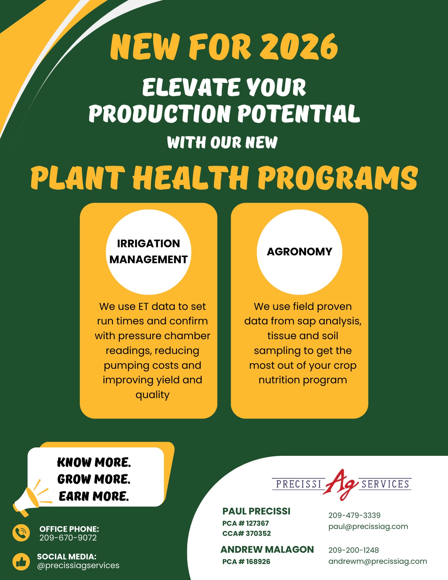 Could your operation benefit from these programs? Call us today for a demo! Save money and boost quality.
