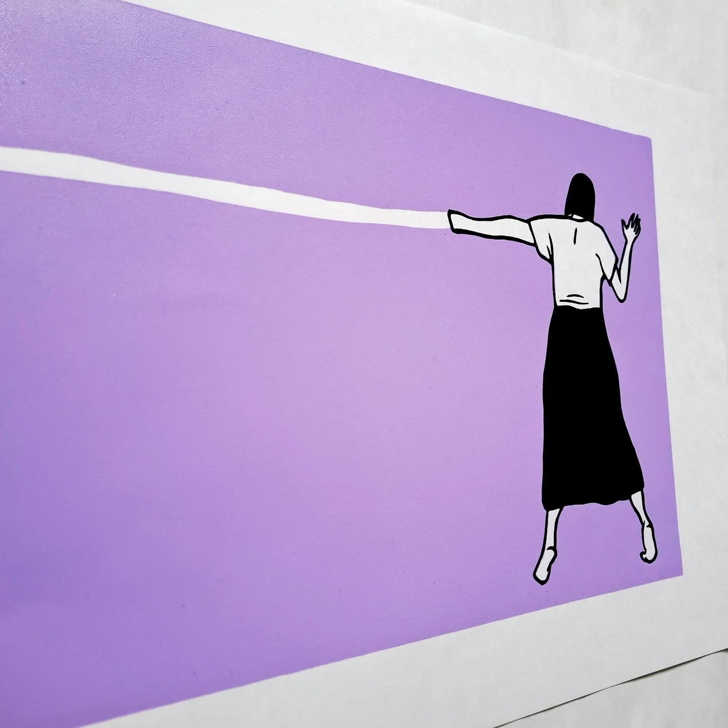 "Tearing"
.
.
.
#printmaking #printmakingartist #jacksonsartprize2026 #reliefprint #purple