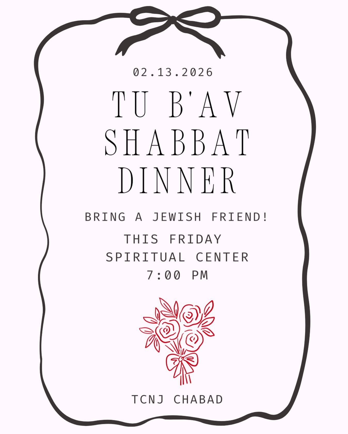 SHABBAT THIS FRIDAY! RSVP TEXT “Shabbos” to (609)-793-9983❗️