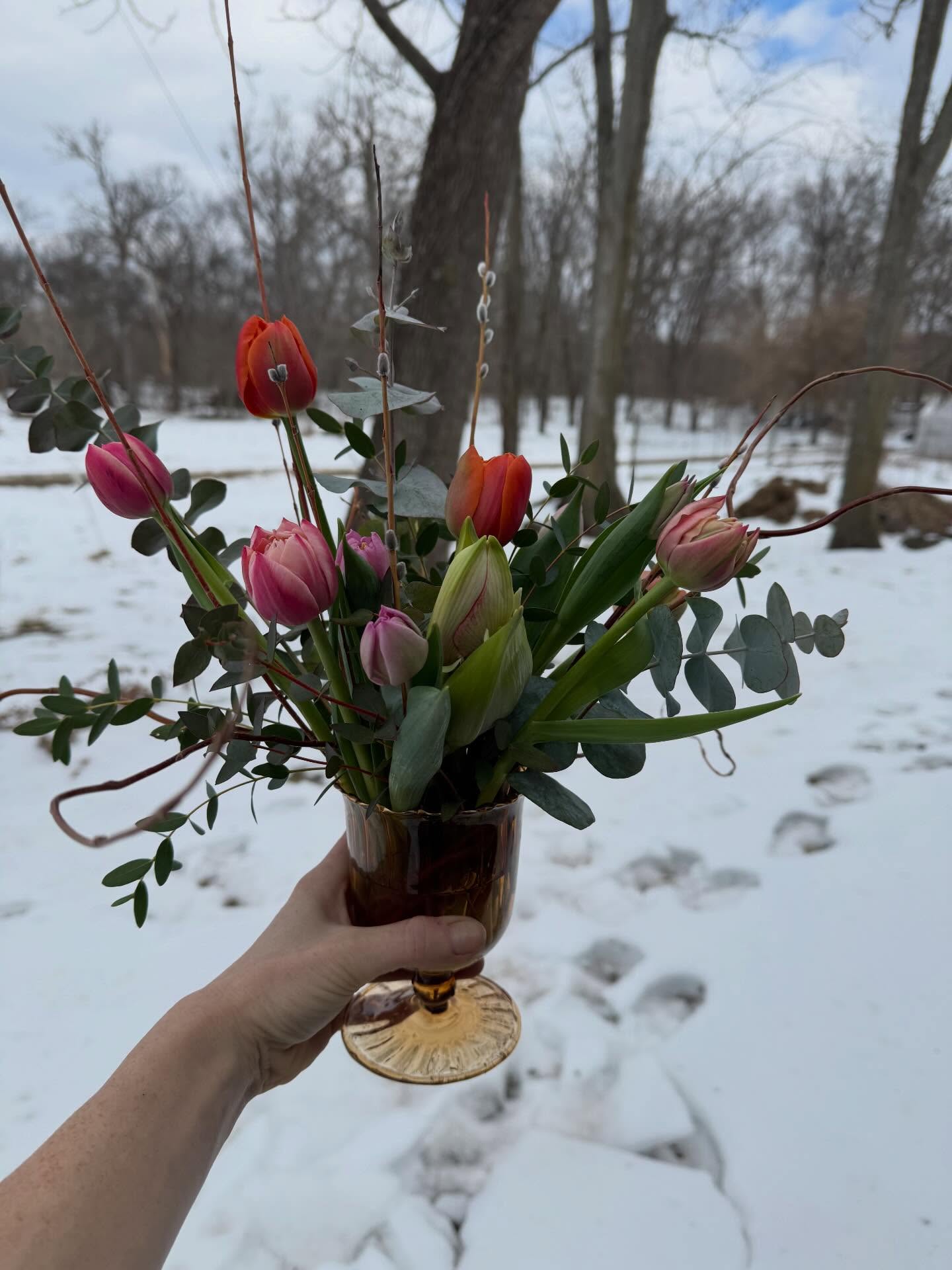 Cheers to Eros!
I’ve been keeping busy enough with Valentine’s, but focusing on Love over selling flowers this February.
#love #flowerfarmer #auntie #sweetness
