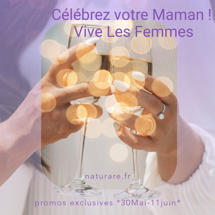 Celebrate your mom 💖
Special offers from May 30 to June 11!
Visit us on https://www.naturare.fr/en
#fetedesmeres #fetedesmamans #cadeaufetedesmeres #motherday #motherdaygift #soinnaturel #soinvisage #soincheveux #cremeantiage #serumantiage #huilesvegetales #complementalimentaire #prendresoindesoi #cadeauecoresponsable #cadeau #cosmetiquenaturelle #cosmetiquebio #madeinfrance #terroirfrançais #petitsproducteurs #producteurslocaux #naturalcare #naturalcosmetics #naturalcosmeticslovers #organicskincare #france #ecofriendlygifts #frenchproduct #naturare #naturare.bio