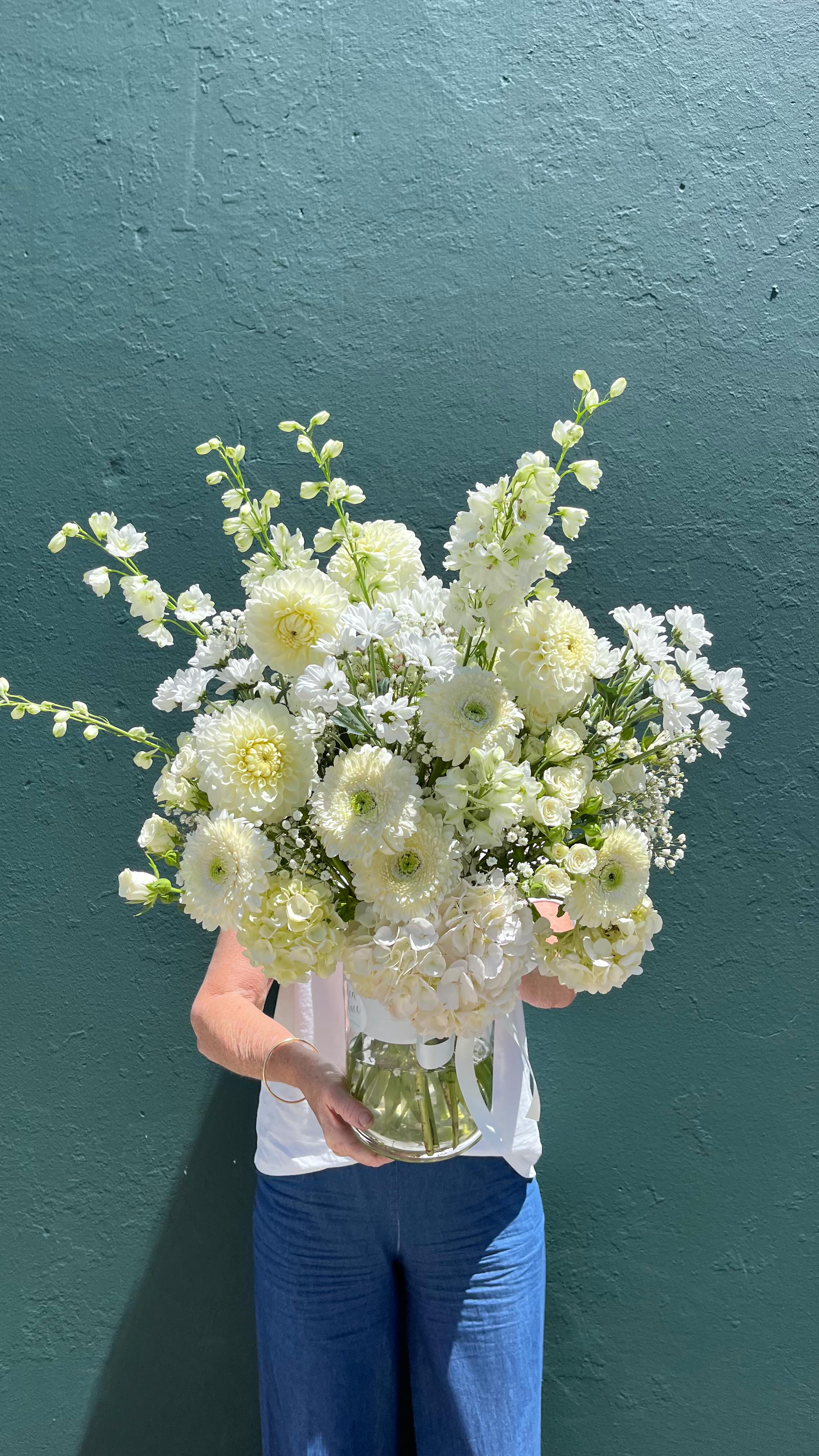 A big, beautiful custom of lush and textural whites ✨🤍
