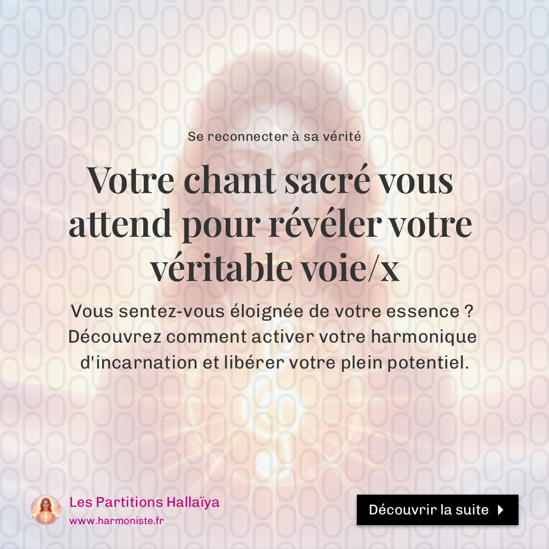 Chloé | Ton Chant Sacré Unique✨
Séance live Zoom + MP3 personnalisé
Ton chant canalisé sur ton Harmonique d'Incarnation
97€ (3 places fév) → lien calendly dans la bio
🌙 Aligne ton essence de vie
***************************
Consultations in French & English
Chloé | Your Unique Sacred Chant ✨
Live Zoom + Personalized MP3
Incarnation Harmonics Customized
97€ (3 Feb slots) → calendly link in bio
🌙 Align your essence of life
#HarmoniquedIncarnation #ChantSacré #EssenceDeVie #RéveilDons #CoachVocal #HPIHPE #Hypersensible #Énergéticienne #soundhealingmeditation #MémoiresdÂme #BretagneSpirituelle #VibrationSacrée #ActivationÂme #MéditationGuidée #syntonisation #LibérationÉnergétique #VoixSacrée #CanalHarmonique #SpiritualitéFrance #ÉveilSpirituel