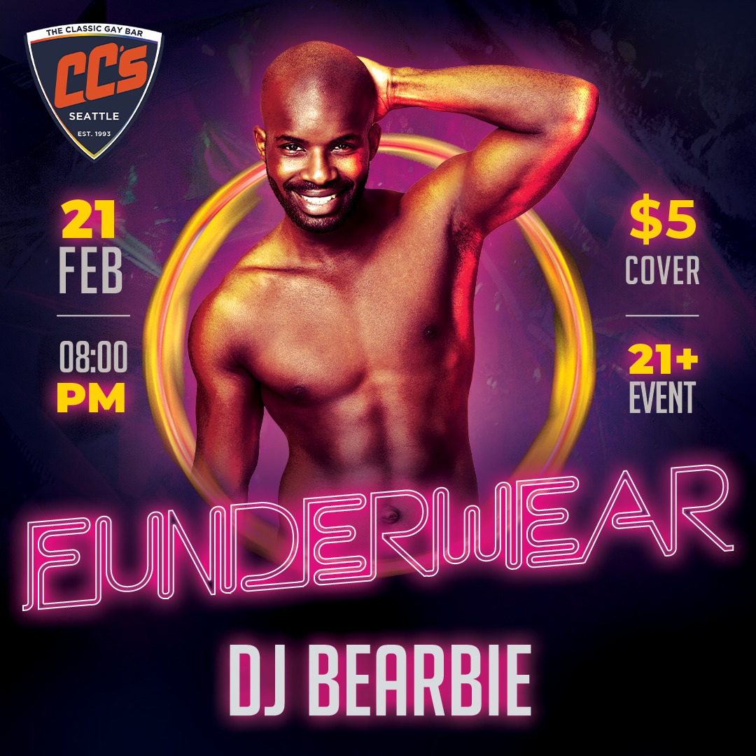 Tonight is Funderwear with Bearbie.
Coat check supports Sinners (ECSA team).
@bearbiexb