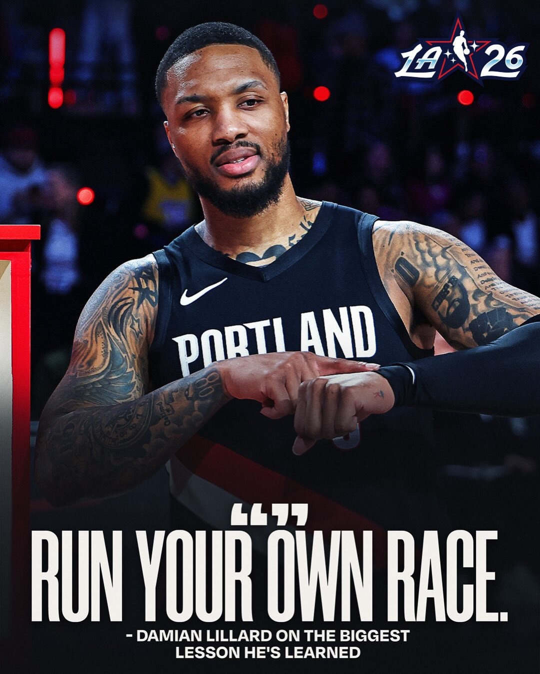 🔹CONTROL THE CONTROLLABLES🔹
Damian Lillard tore his Achilles last season, which was devastating in the moment. Some wonder if he will ever return to his old form.
But that’s noise.
Injuries. Opinions. Timelines. Comparisons.
None of that is in your control.
What is?
Your mindset.
Your work ethic.
Your response.
You can’t always control the setback —
but you can control how you show up after it.
Run your race.
Block out the outside chatter.
Focus on the next rep, the next day, the next step forward.
Progress isn’t always loud.
Sometimes it’s just quiet discipline.
Stay positive. Stay patient. Stay in control. 💪
Follow @findjoeflow for more mental game tips 🧠
• • •
#damianlillard #allstarweekend #3pointcontest #athlete #mentaltraining