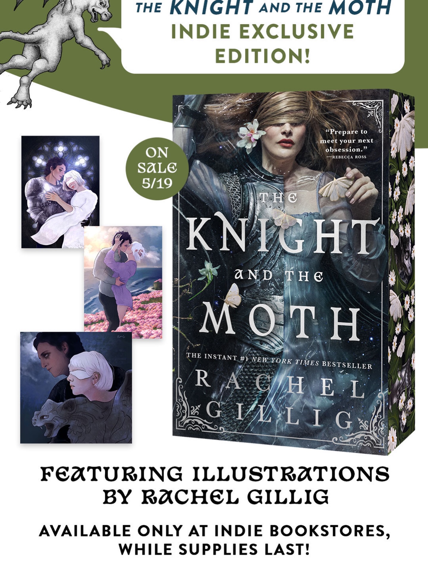 🌟🌟Exclusive Indie Bookstore Offer🌟🌟
Fantasy fans Rachel Gillig is coming out with a color illustrated (by her) paperback version of “The Knight and the Moth”
We are taking pre-orders NOW
#fantasy #fantasybooks #rachelgillig #indie #independentbookstore