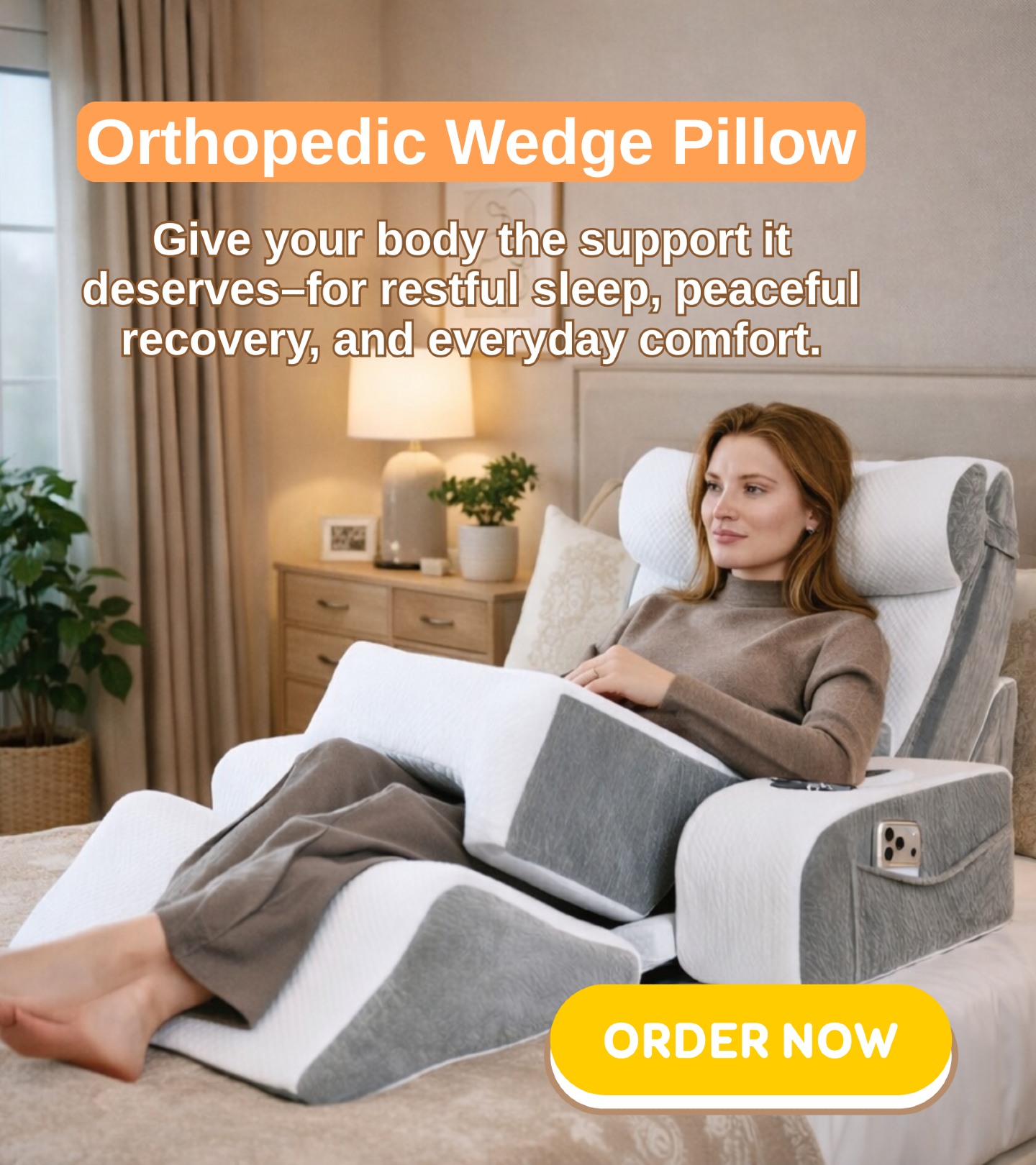 𝐖𝐚𝐤𝐞 𝐔𝐩 𝐑𝐞𝐟𝐫𝐞𝐬𝐡𝐞𝐝, 𝐄𝐯𝐞𝐫𝐲 𝐌𝐨𝐫𝐧𝐢𝐧𝐠 🛌
Experience customizable support with the TabCouchCaddy 8-Piece Orthopedic Wedge Pillow Set.