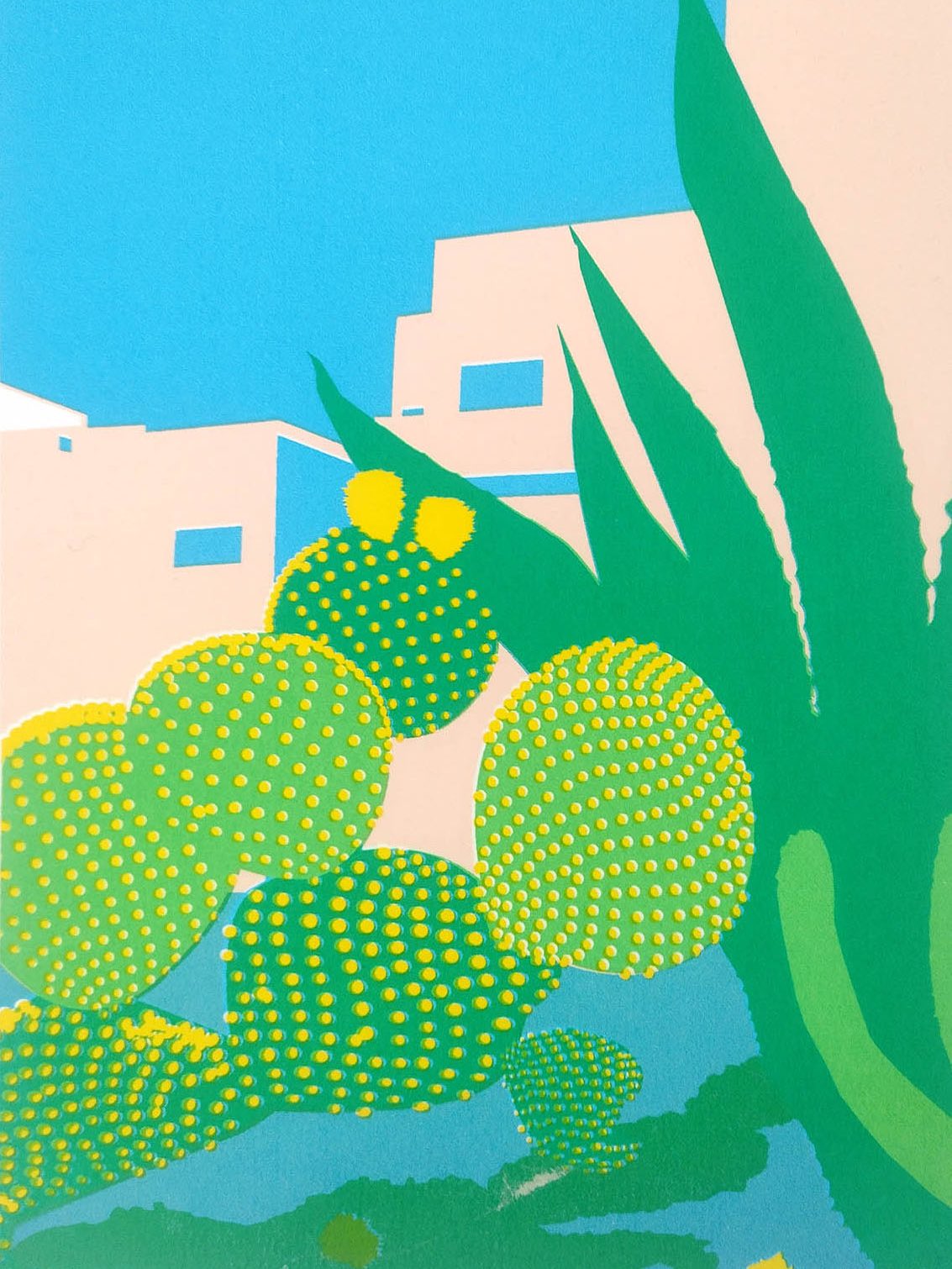 We’re staying exotic with this sun-drenched screenprint by @denise_bg_1 pr titled ‘Cacti at La Santa, Lanzarote’. Denise was inspired by the striking shapes, rich textures and diversity of the cacti flourishing within the island’s volcanic landscape. Make sure you visit our exhibition @phoenix_artspace to see this lovely screenprint in real life along with many others in March - details below.
Flourish is open Friday 6th March - Sunday 5th April
Monday - Saturday 9am - 5pm, Sunday 9am - 4pm
Window Gallery, Phoenix Art Space, 10-14 Waterloo Place, Brighton, BN2 9NB