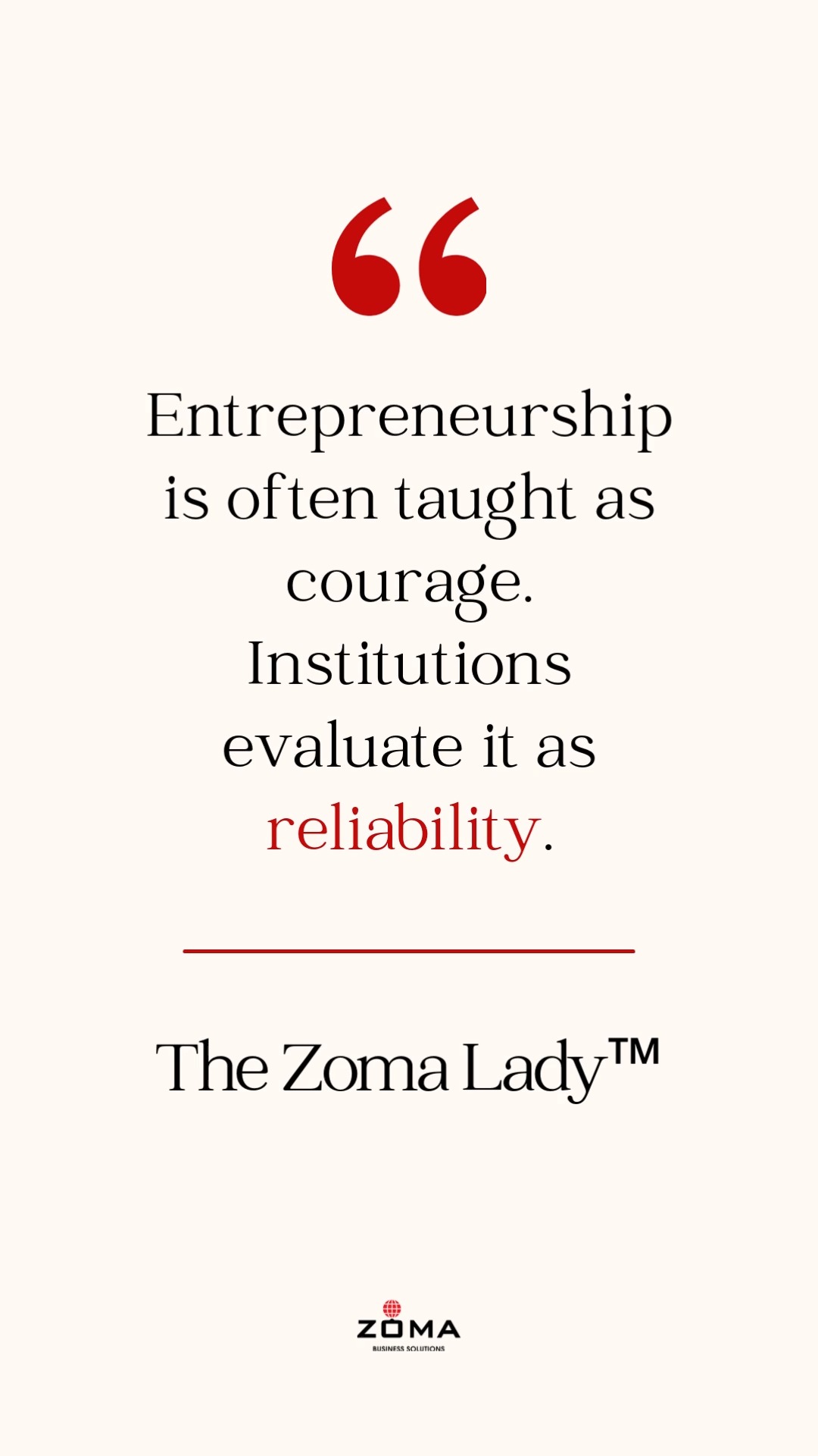 "A business becomes fundable when it becomes understandable." - The Zoma Lady™
Hard truth:
Your business may not have a marketing problem.
It may have a "decision problem".
You can be skilled, experienced, and hardworking - and still hear:
🗣️ “Let me think about it.”
🗣️ “Send more info.”
🗣️ “We’ll get back to you.”
That isn’t rejection.
That’s uncertainty.
Clients, partners, and lenders don’t choose the most talented option.
They choose "the option" they can confidently explain.
That’s the Authority Gap™ - being capable but not clearly understood.
I’m unpacking the full lesson behind Power Circle™ in my blog
Link In Bio.
For the deeper breakdown, read the flagship article here:
https://bit.ly/46Yjq0t
Then:
🗓 Power Circle Breakfast™ - we fix clarity in real time
Get on the Waitlist (Link In Bio)
📊 Fundable Business Lab™ (April) - where we structure the business for trust
Because while effort gets attention.
Clarity gets decisions.
#womeninbusiness
#businessstrategy #entrepreneurlifestyle #smallbusinessgrowth