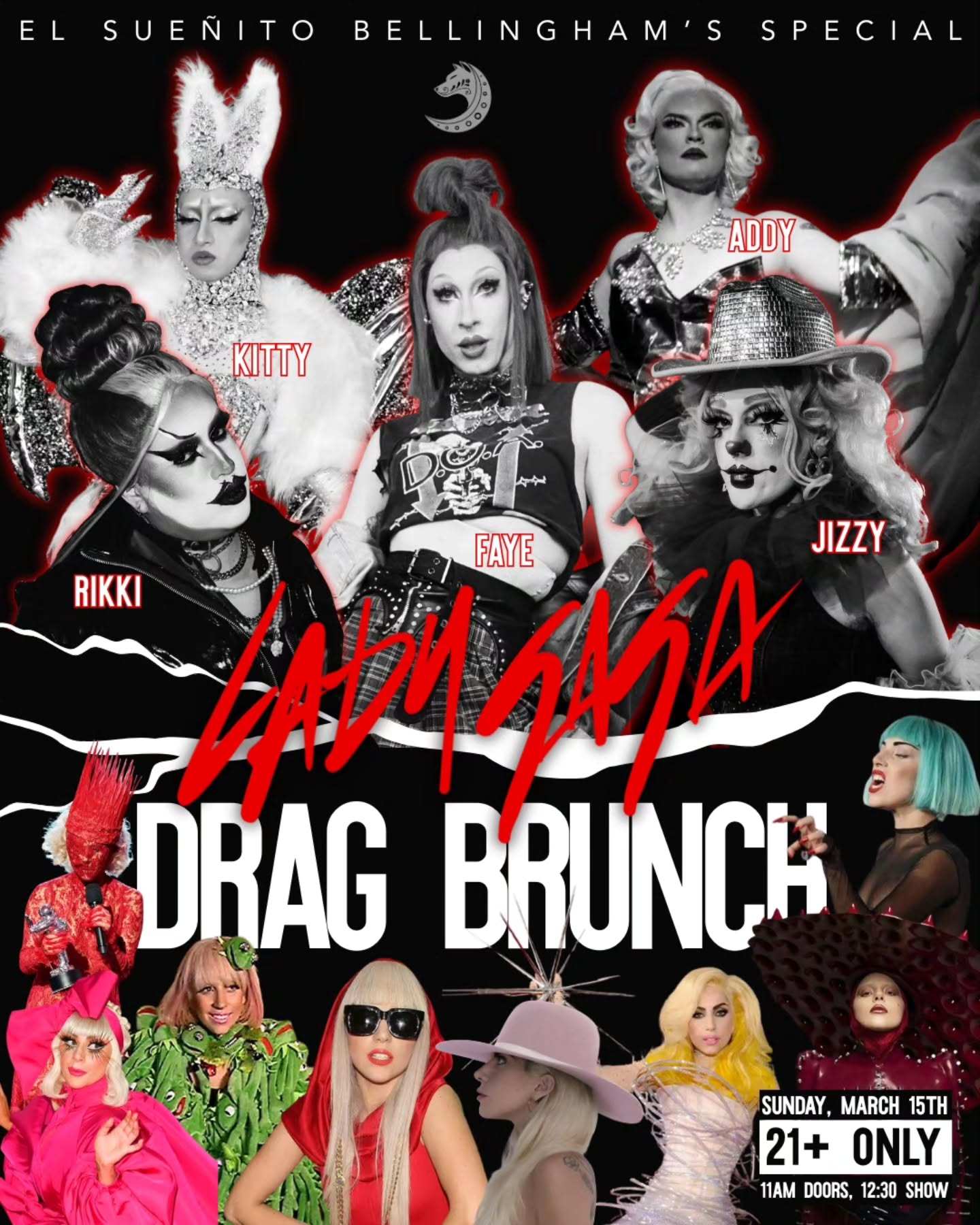 Let's have some fun, this cast is SICK. Tickets for our Lady Gaga Drag Brunch are on sale now! ❤️🔥🪩👸🏻
Also, if anyone knows Lady Gaga and wants to invite her to the show... ‼️😉🧡