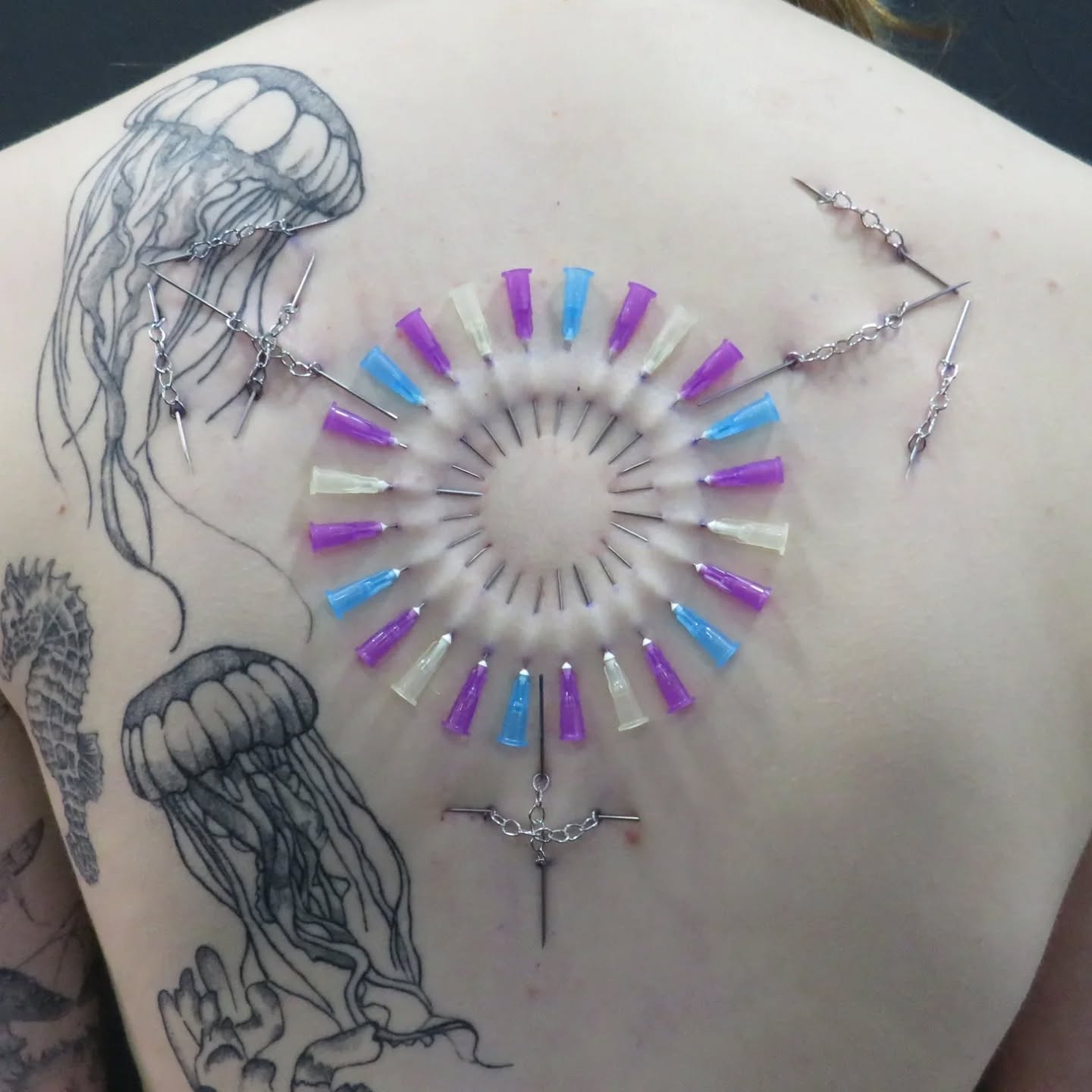 'Trans' ... Thanks so much to 'surface tension' for having 2 of my works!! I have been keeping myself busy during healing, preparing some cool stuff for queerfest market !! 🫶✨💗
#fineart #fineartist #playpiercings #artist #artmarket