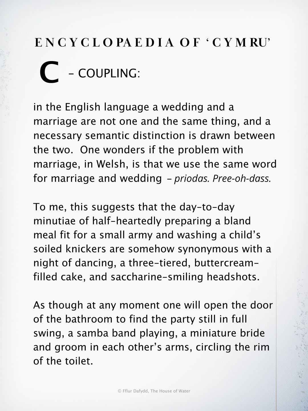 C.
From the world of The House of Water.
Out now in print, digital & audio.
