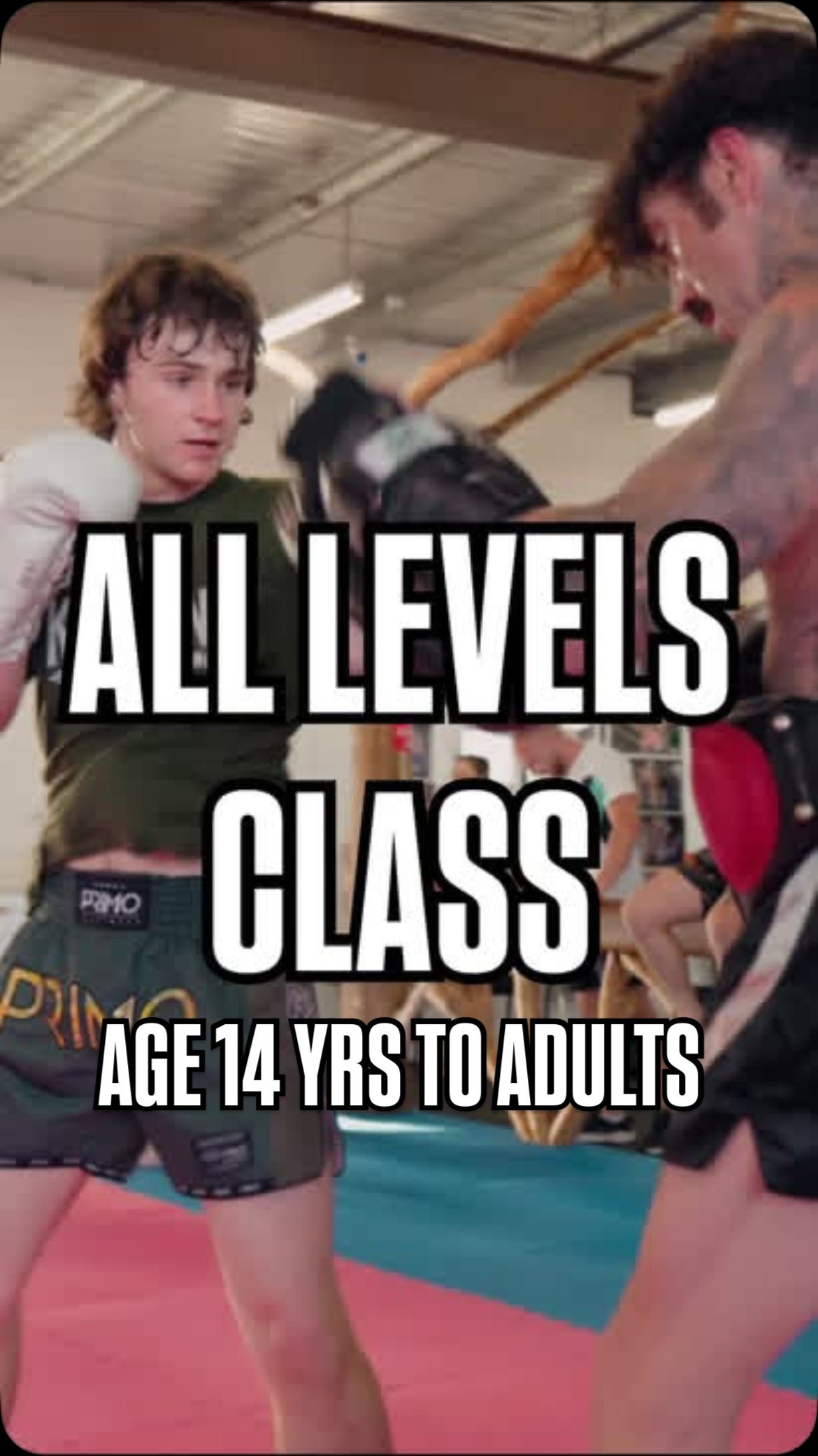 Muay Thai >> All Levels Class
Become part of our fun, friendly and safe community by starting out in an All Levels Class which accommodates for teens and adults from 14years of age.
All Levels Class are structured to suit beginners through to the more experienced.
Class structure generally includes warm-ups, bag work, pad work, partner drills and core work.
Engage in a full-body workout that helps improve cardiovascular health and strength, focus and confidence. Get started on your Muay Thai journey today. #muaythai #learnmuaythai #muaythaigroupclass 📸 @jtham.media