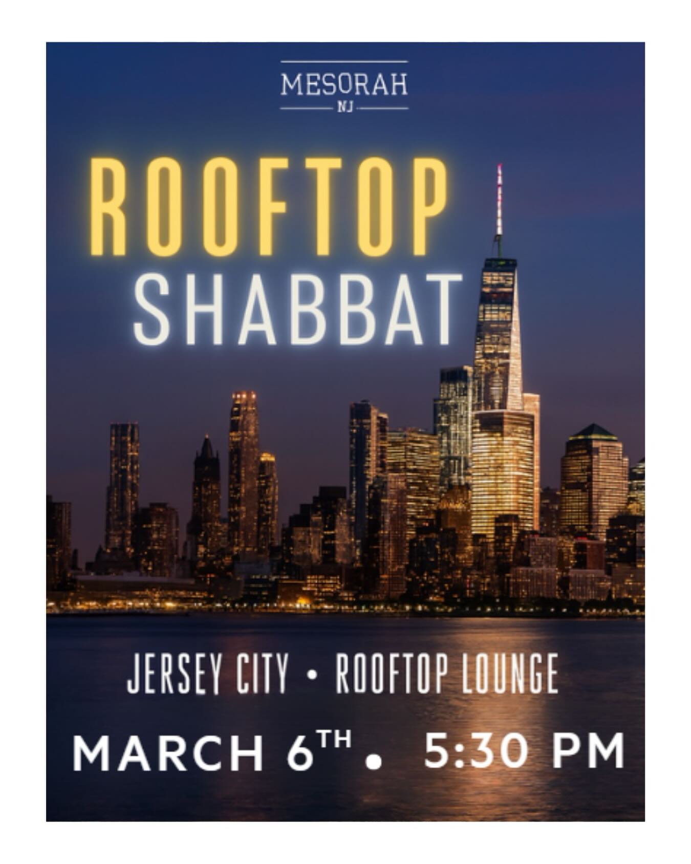 When Shabbat meets skyline views ๐๐ทโจ Join us for a rooftop Shabbat dinner with amazing people, delicious food, and those golden-hour vibes you canโt beat.
โข LINK IN BIO โข