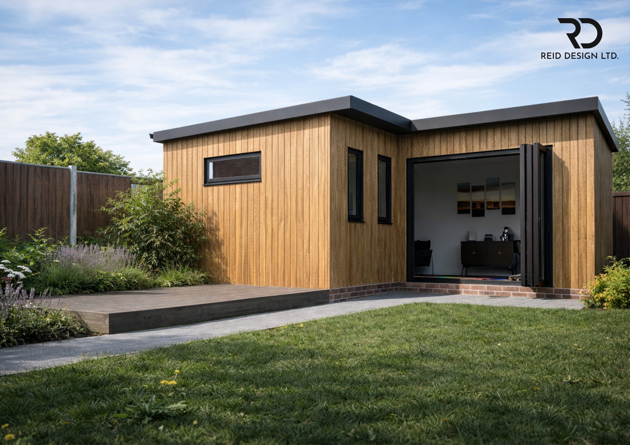 Garden Room · Designed for Work & Living
This garden room was designed as a calm, flexible space that works just as well for focused work as it does for day-to-day living.
The layout prioritises natural light, views to the garden, and a warm, modern interior palette to create a space that feels both functional and comfortable year-round.
A simple form, high-quality materials, and carefully considered internal design ensure the building sits comfortably within its setting while adding genuine value to how the space is used.
Clear design. Properly resolved.
#GardenRoom
#GardenOffice
#ModernLiving
#ResidentialArchitecture
#ArchitectDesigned
#HomeWorkspace
#ContemporaryDesign
#UKArchitecture
#ReidDesignLtd