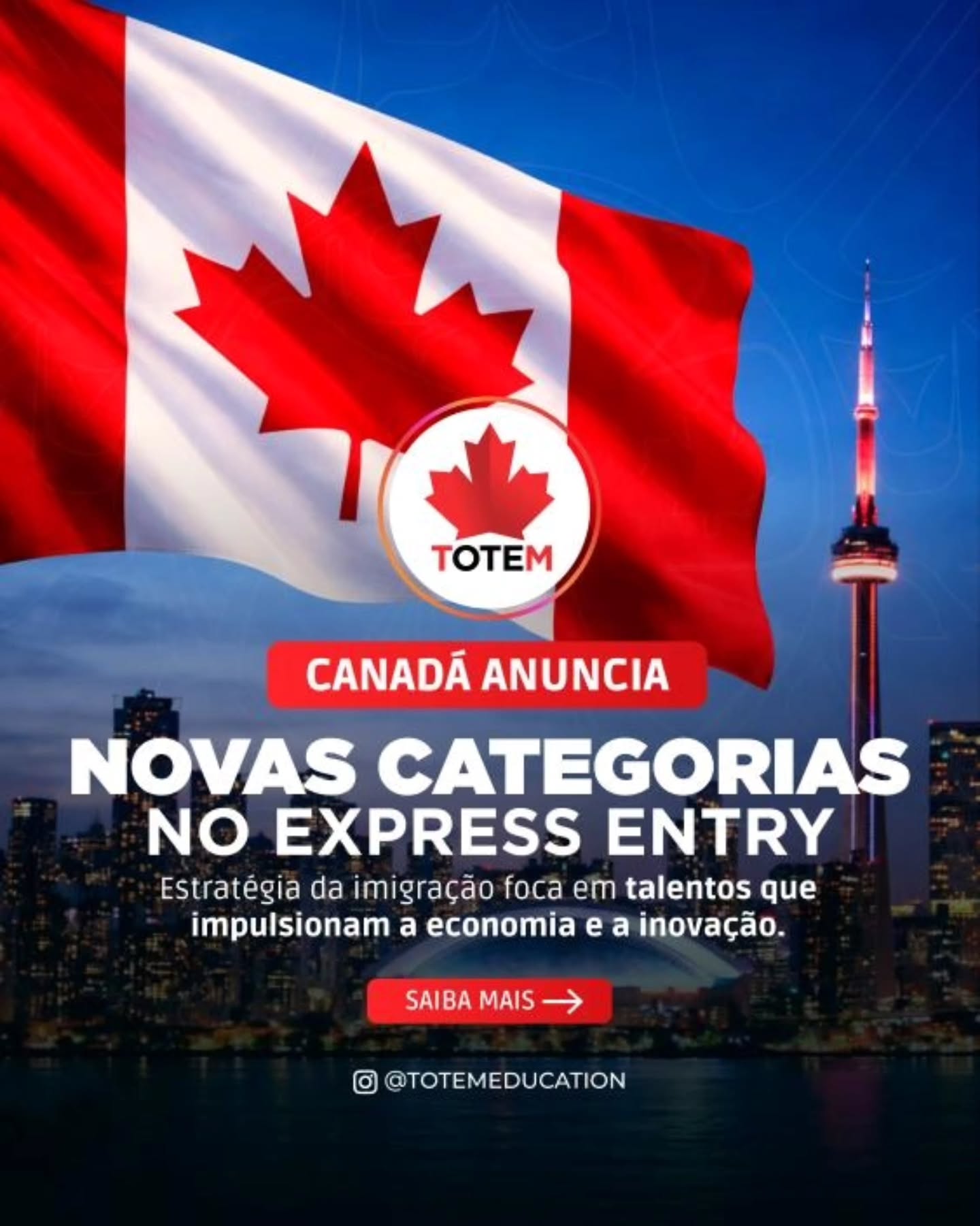 O Canadá reforça seu compromisso com pesquisa, inovação e crescimento estratégico. 🇨🇦
Com as novas categorias do Express Entry, o país passa a priorizar profissionais que geram impacto real na economia e no desenvolvimento científico.
A imigração se torna mais direcionada, alinhada às necessidades do mercado e mais competitiva no cenário internacional.
Quer entender como isso pode influenciar seus planos no Canadá?
Fale com nossa equipe.
#ExpressEntry #ImigraçãoCanada #EstudarNoCanada #totemeducation