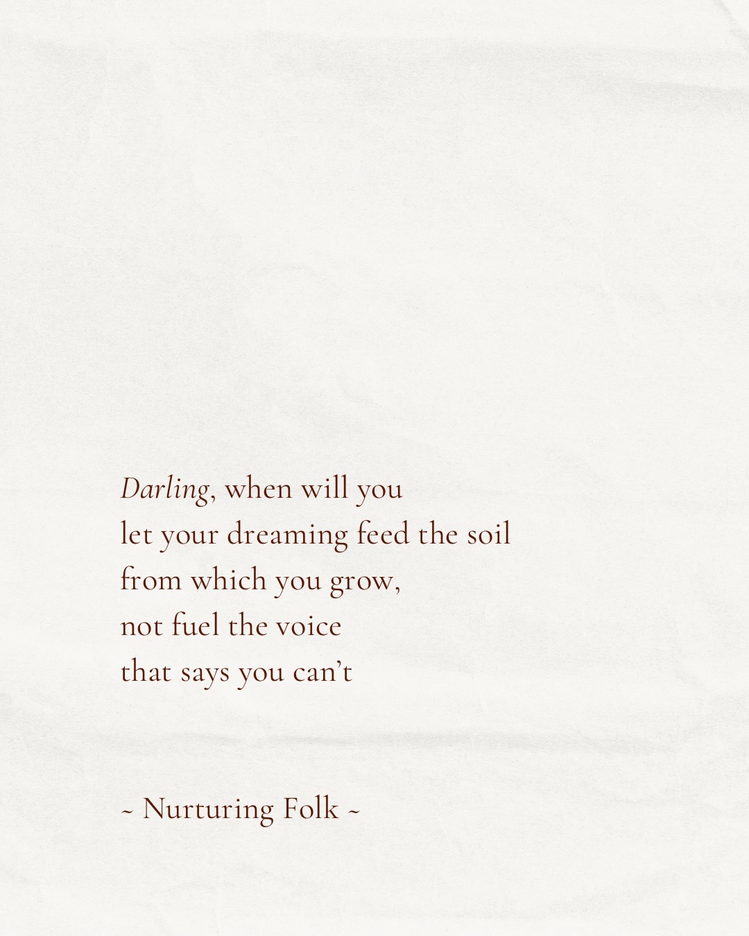 February is for dreaming, for feeding the soul
and planting seeds.
We are listening with love…. And letting dreams take hold.
Do not find yourself standing at the bottom of the mountain
telling yourself you cannot climb it.
Kneel on the earth
dig the hole,
plant the seed,
send your roots deep.
Stay with yourself.
Every version.
This is the practice, this is the work… this is also LOVE.
I wanted to share with you a collection of the words that have fuelled me, found me, and made me feel something.
Small reminders that ‘becoming’ rarely happens in leaps…
it happens in our tending.
So I’m here digging in the earth, turning the soil, planting the seed, even when I cannot see the full vision. Reminding myself this is love, this is what it is to love myself.
And I’m Loving you, tell me, What’s your favourite quote@from the slides?
A xx
*** All writers are tagged or credited apart from the first slide (which is mine) this is not my work and I do not try to pass this off as my writing, I simply love to share what inspires me in these ♥️
#wordstoliveby #writersofig #slowdown #seasonalliving #spiritualawakening