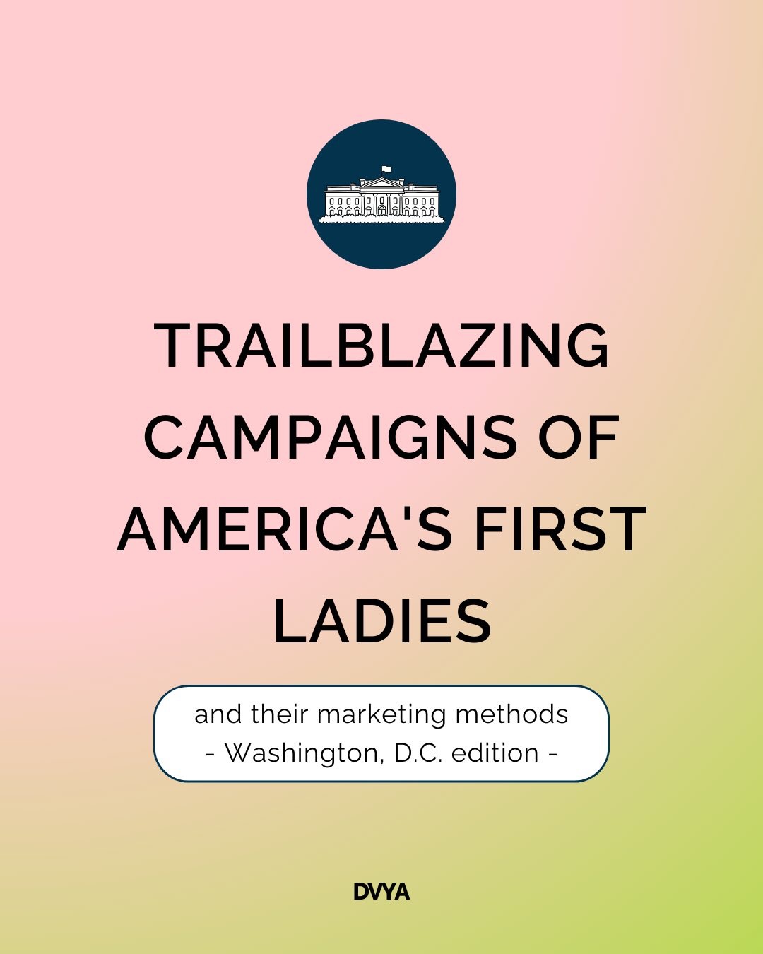 Ever wondered how the First Ladies of the White House made waves? 🏛️
Let’s step back in time and uncover how some of these First Ladies were trailblazers who revolutionised their era with bold campaigns and savvy marketing strategies.
Ready to launch your next campaign? Click the link in the bio to see see how we can help 👋
#dvya #markerting #marketingstrategy #womanempowerment #internationalwomensday