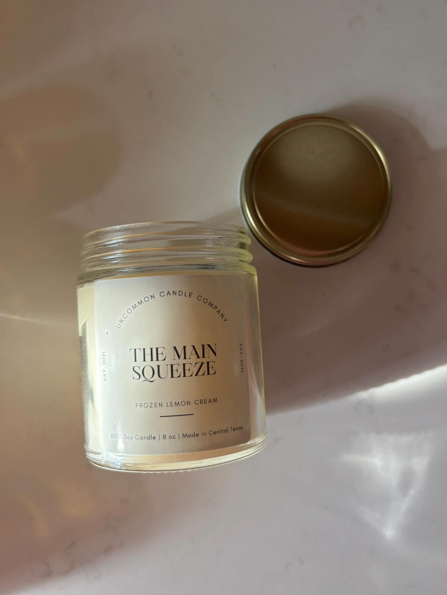 Bright. Clean. Effortless.
The Main Squeeze is a vibrant blend of fresh citrus, sugar, vanilla, light florals, and tart lemon.
100% Soy • Strong throw • Designed for early hours and bright moods.
Formula no. 33
#handmadecandles #shophandmade #candlemaking #soycandle